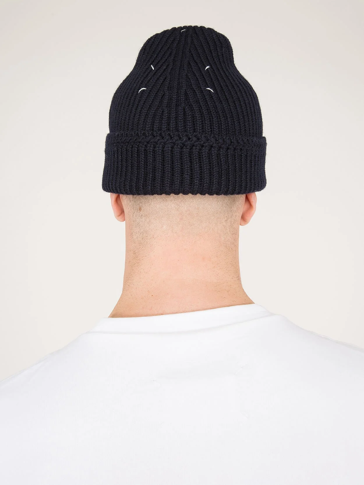 Knitted Headwear Navy - Image 3