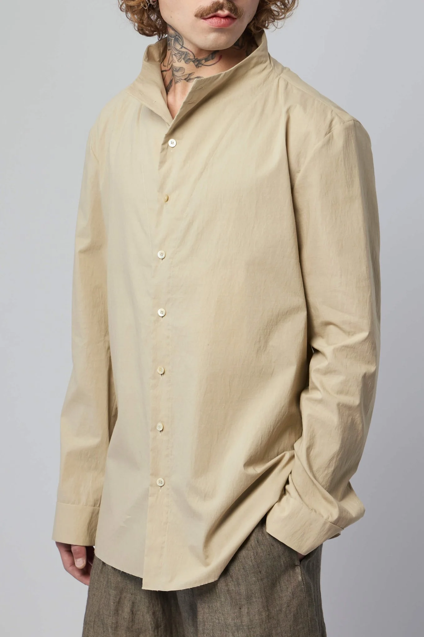 Men's Opened Collar Shirt - Image 3