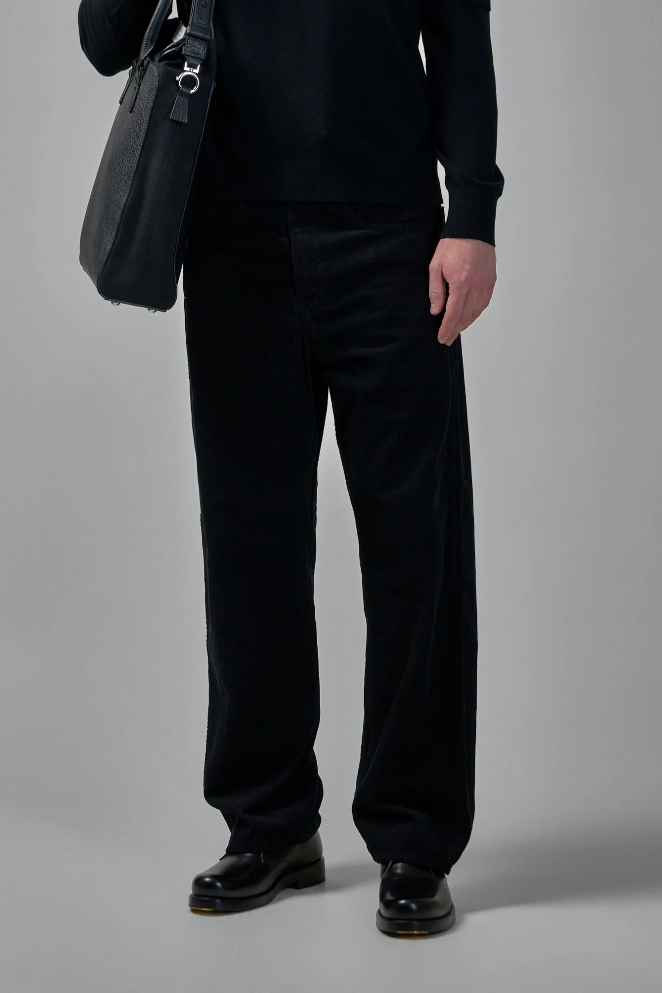 Wide-Leg Corduroy Pants