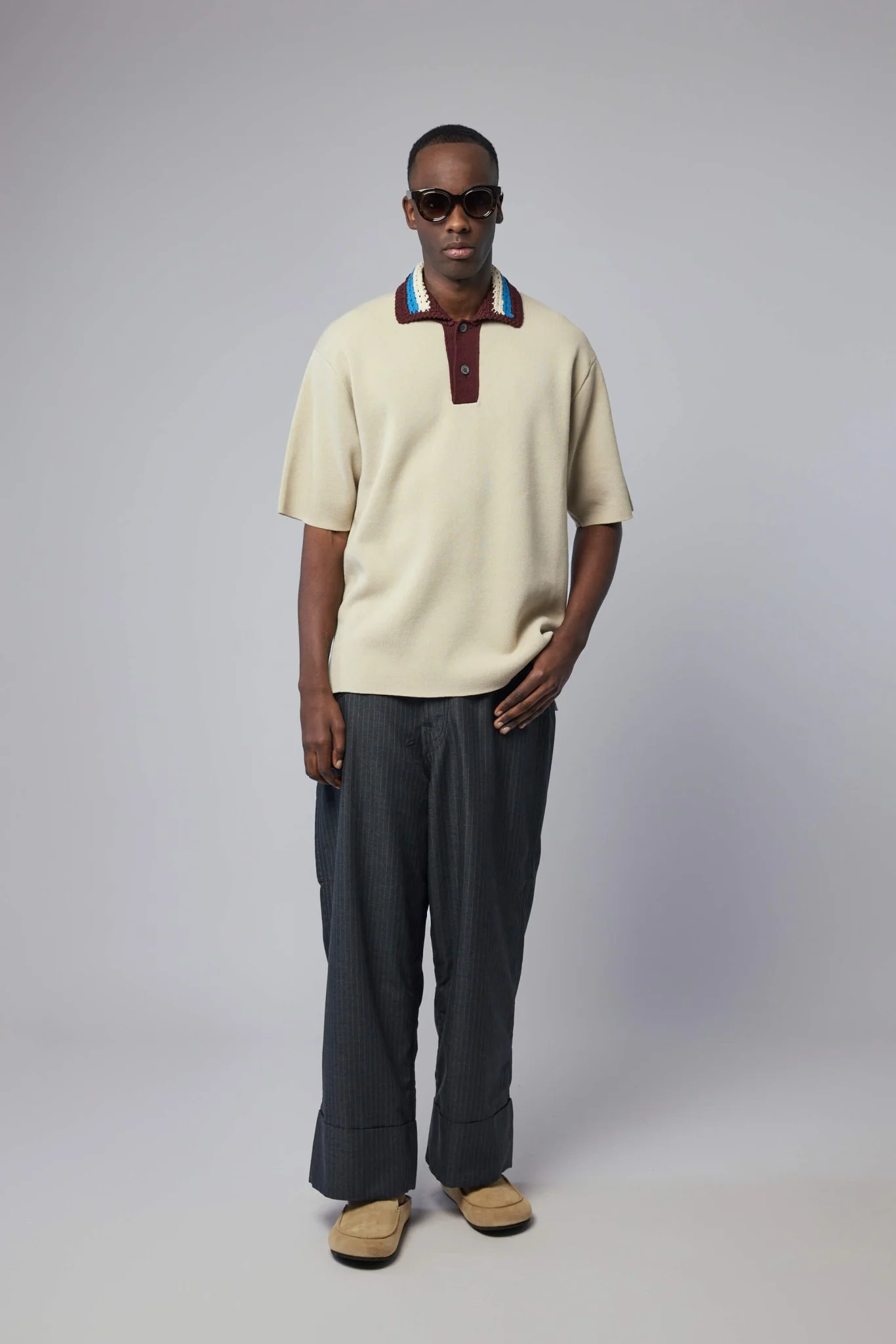Wide-Leg Pinstripe Pants - Image 7
