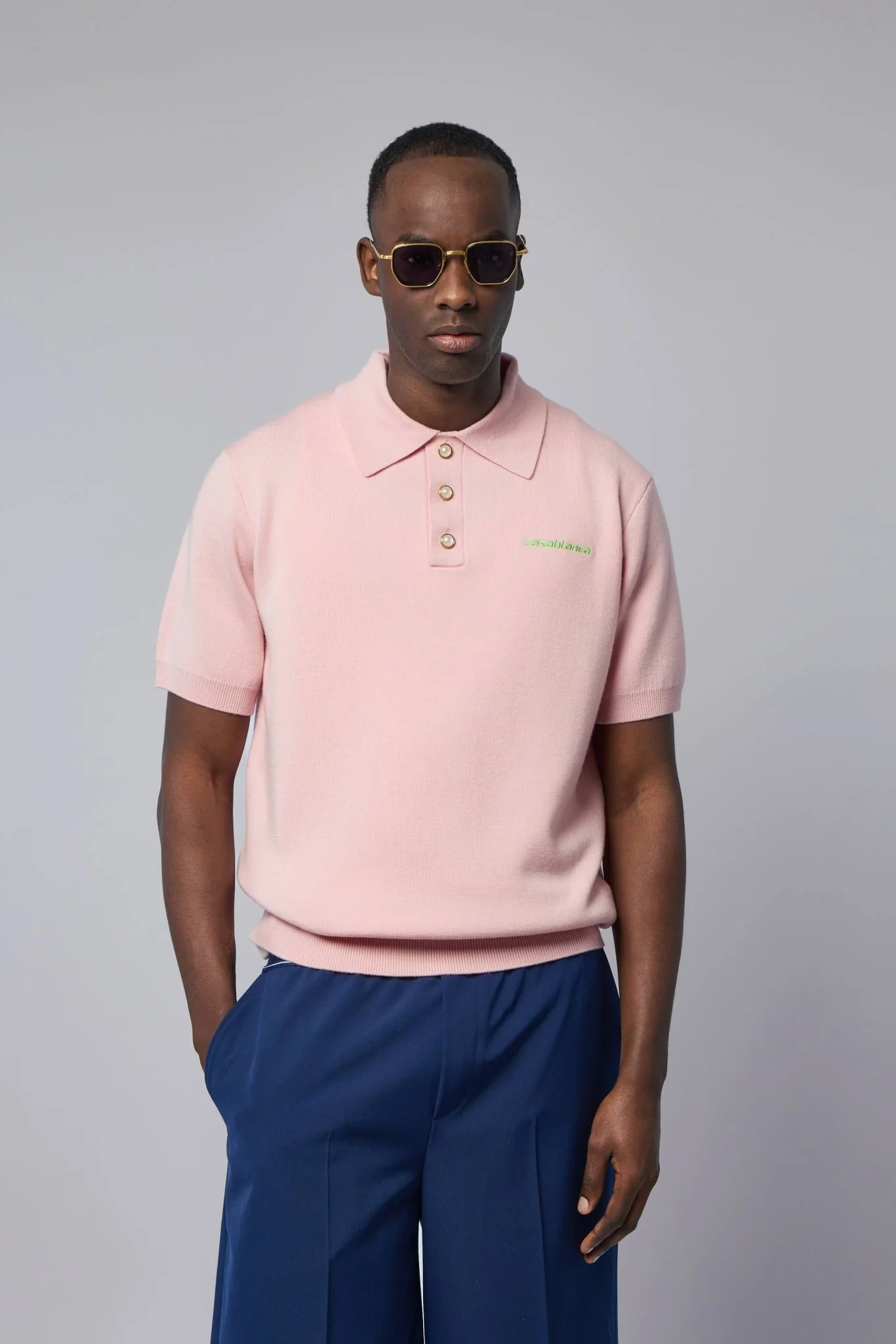 Double Face Short Sleeve Polo Shirt