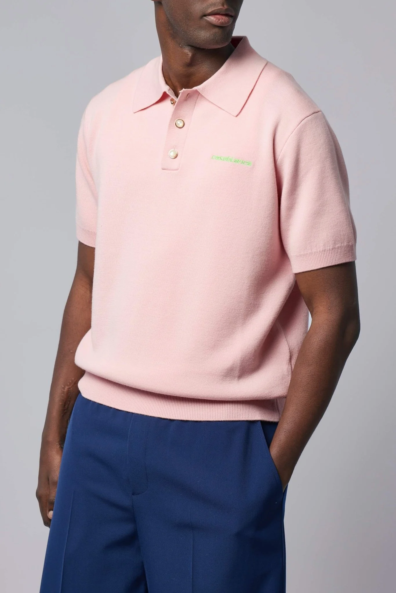 Double Face Short Sleeve Polo Shirt - Image 3