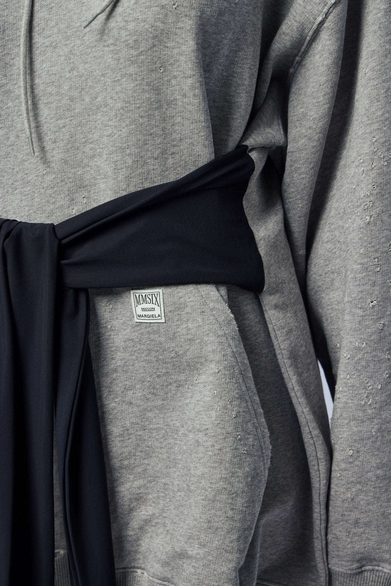 Gray Melange Hoodie Dress - Image 6