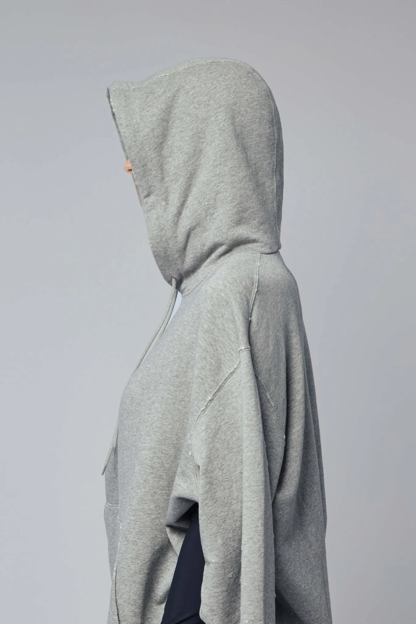 Gray Melange Hoodie Dress - Image 7