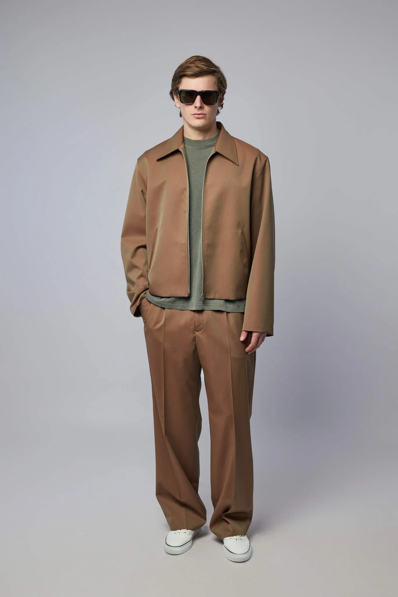 Mini Jacket Bronze Cangiante Fine Wool - Image 6