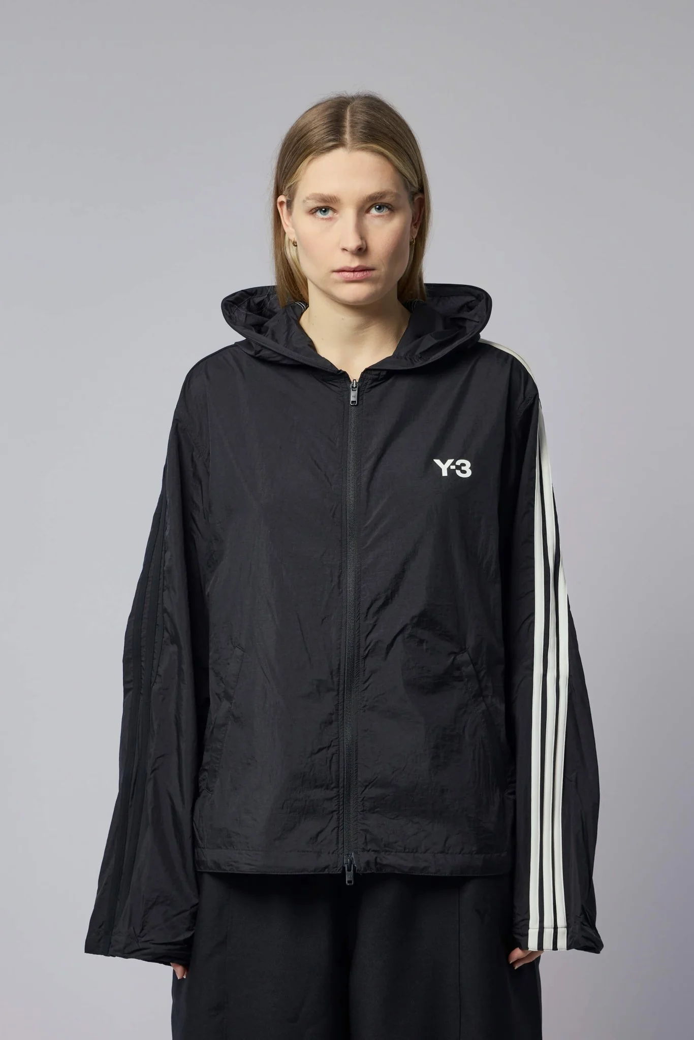 Nylon Wired 3-stripes Track Top - Image 2