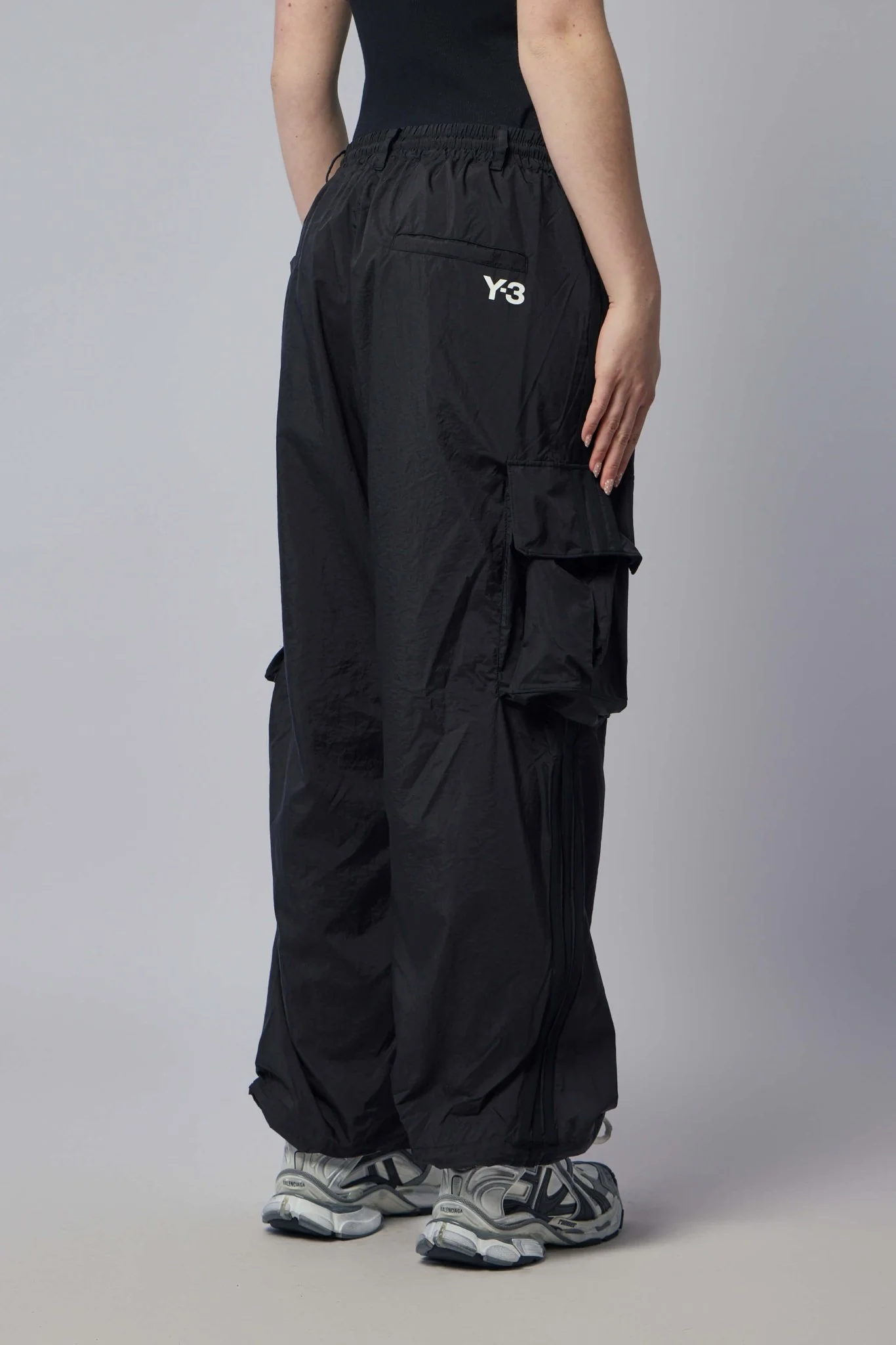 Nylon Wired 3 Stripes Cargo Pants - Image 5
