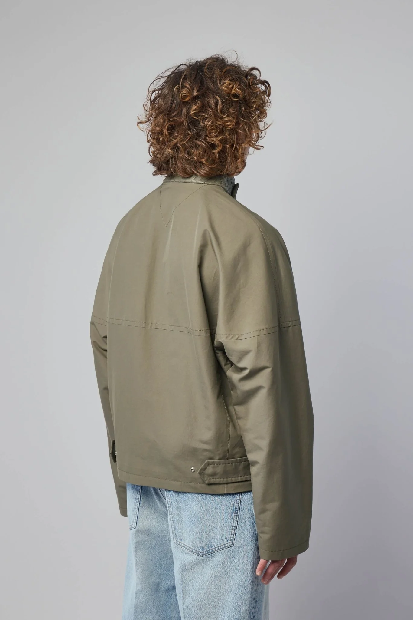 Harrington Jacket In Compact Cotton - Image 5