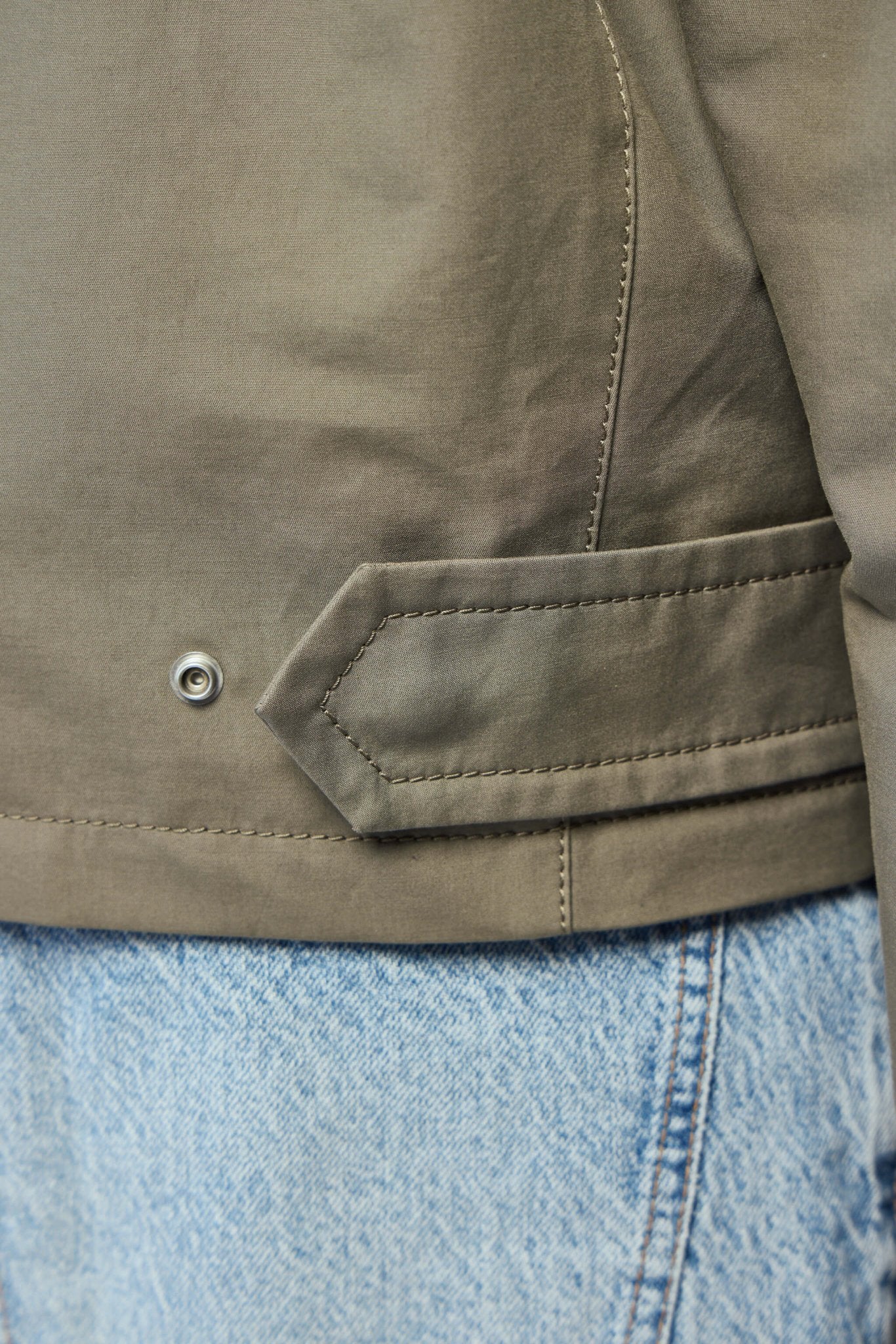Harrington Jacket In Compact Cotton - Image 6