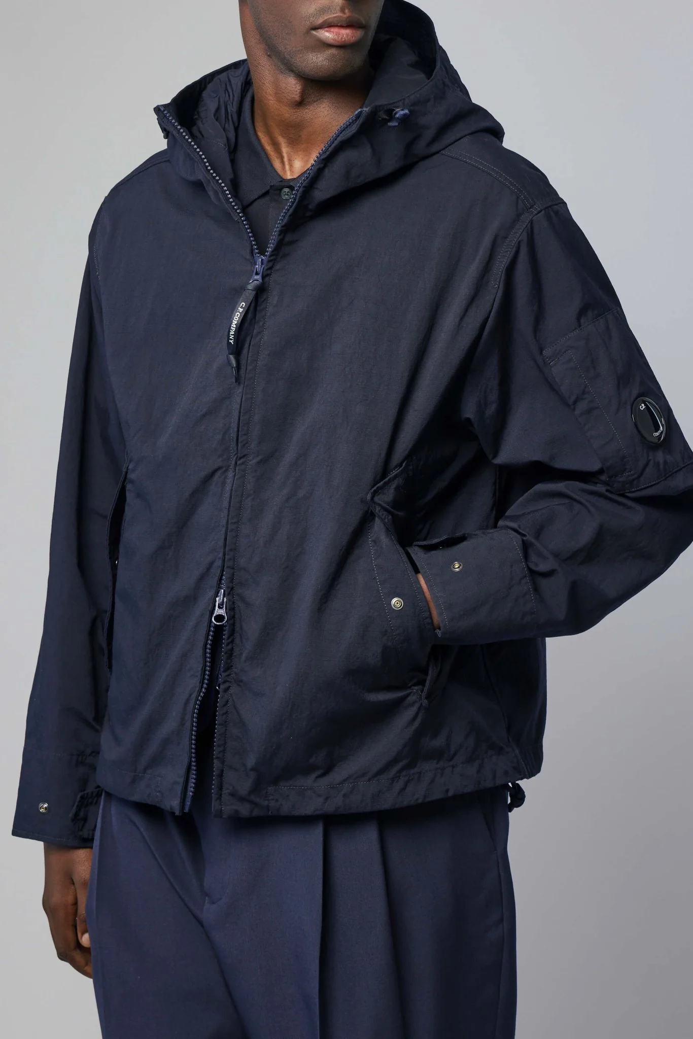 Twill Hooded Lens Jacket - Image 3