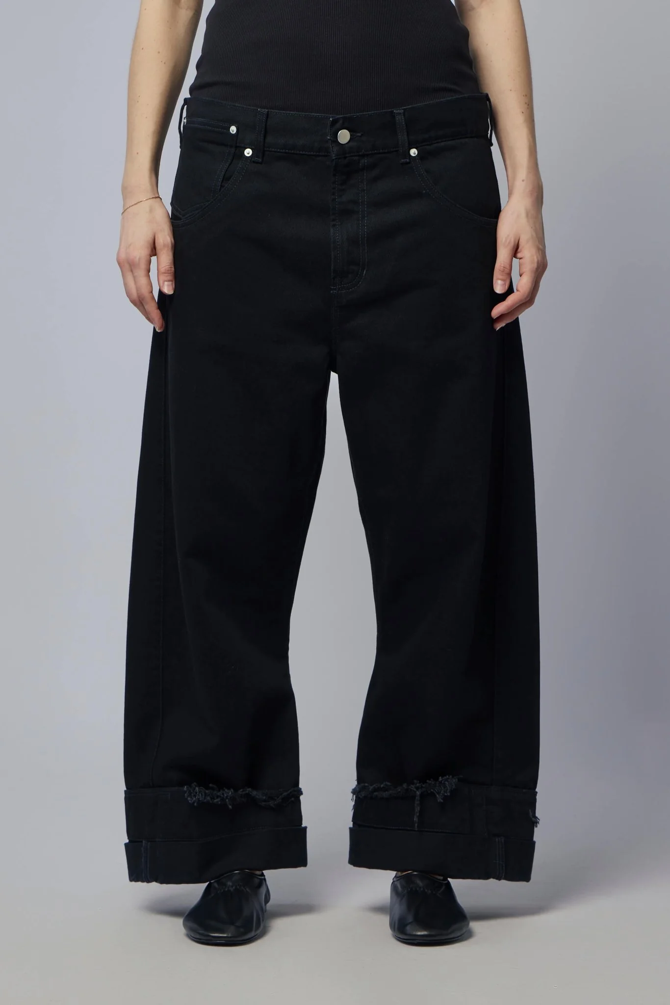 Oversized Denim Trousers - Image 2
