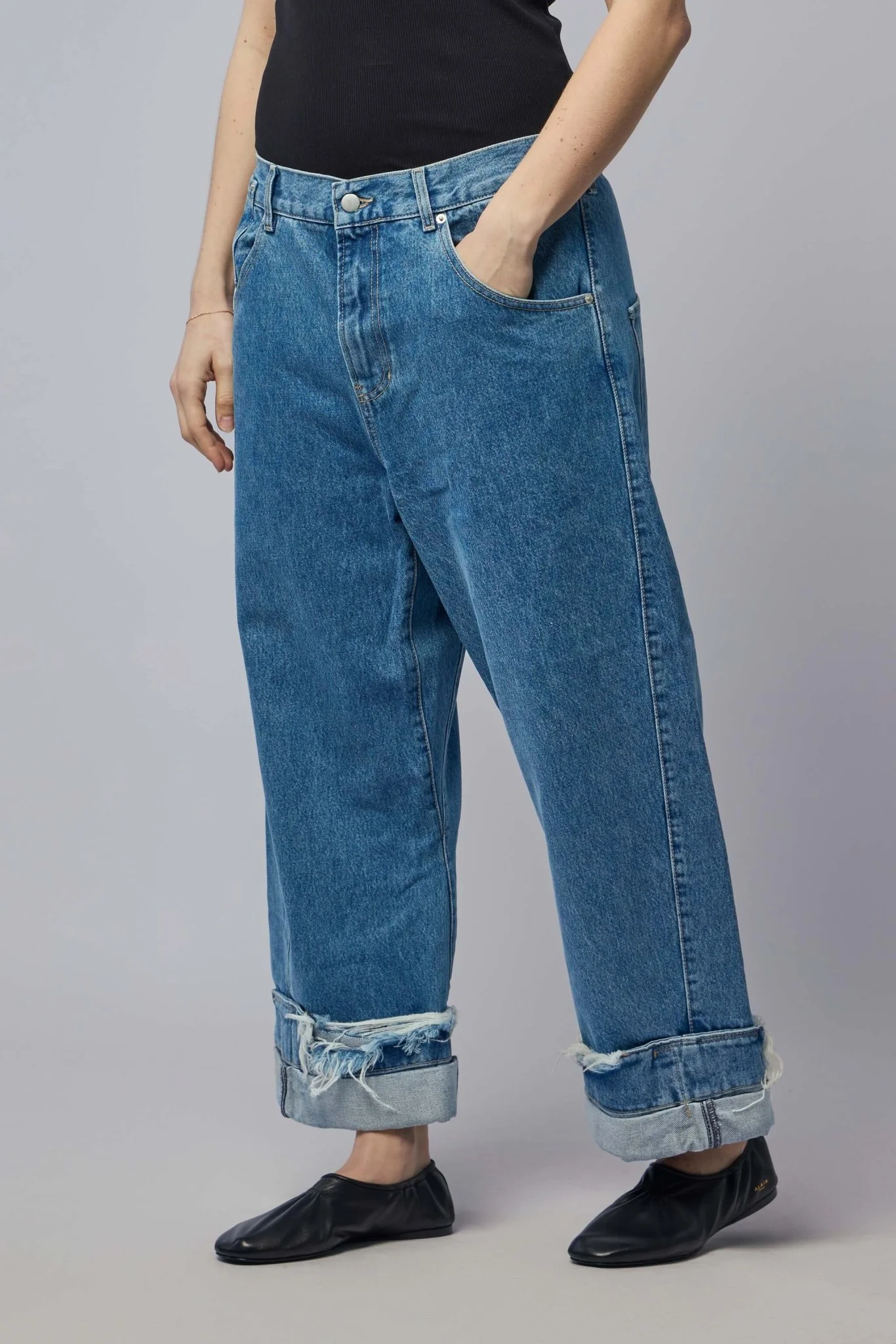 Oversized Denim Trousers - Image 3