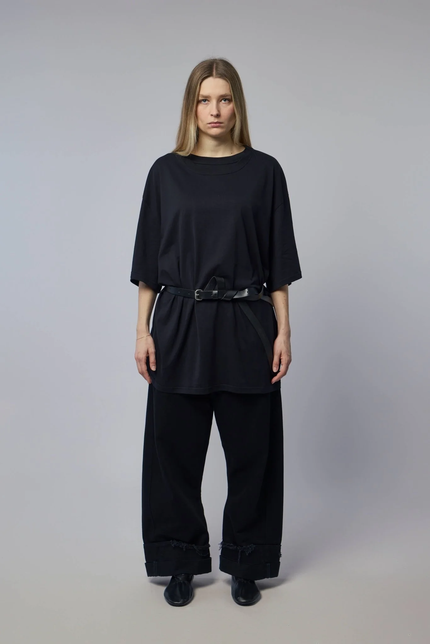 Oversized Double Collar T-shirt - Image 7