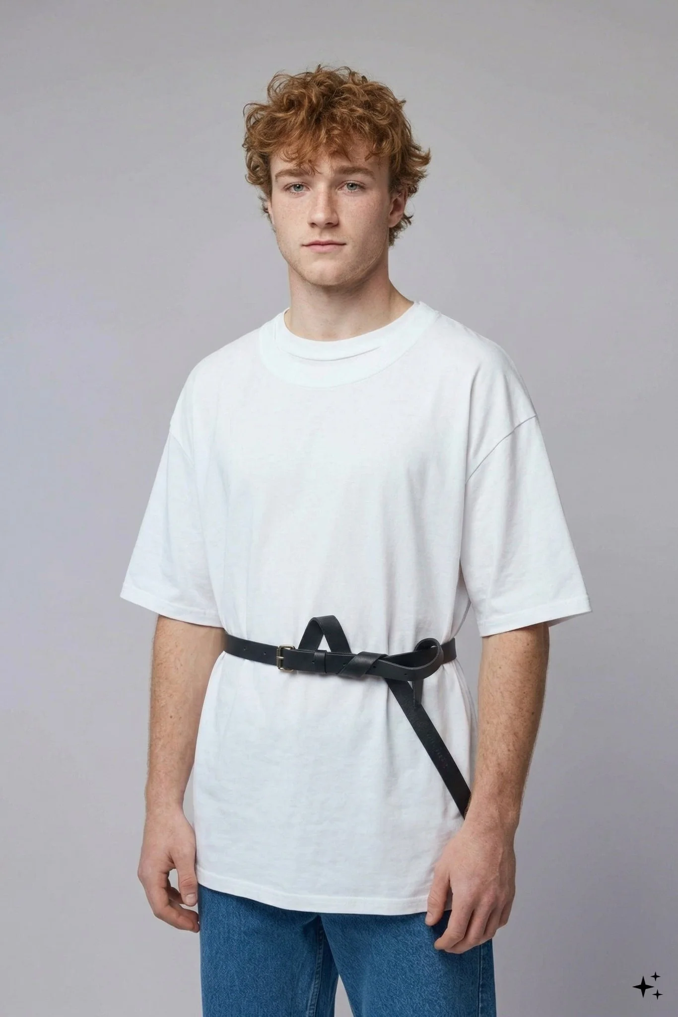Oversized Double Collar T-shirt - Image 8
