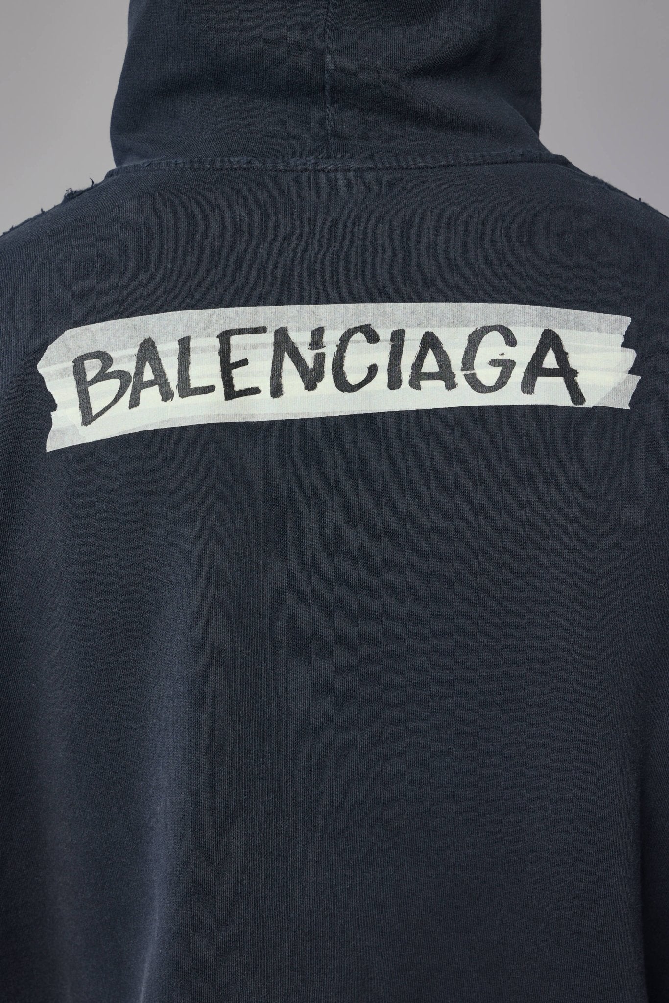 Masking Tape Oversized Zip-up Hoodie - Image 6