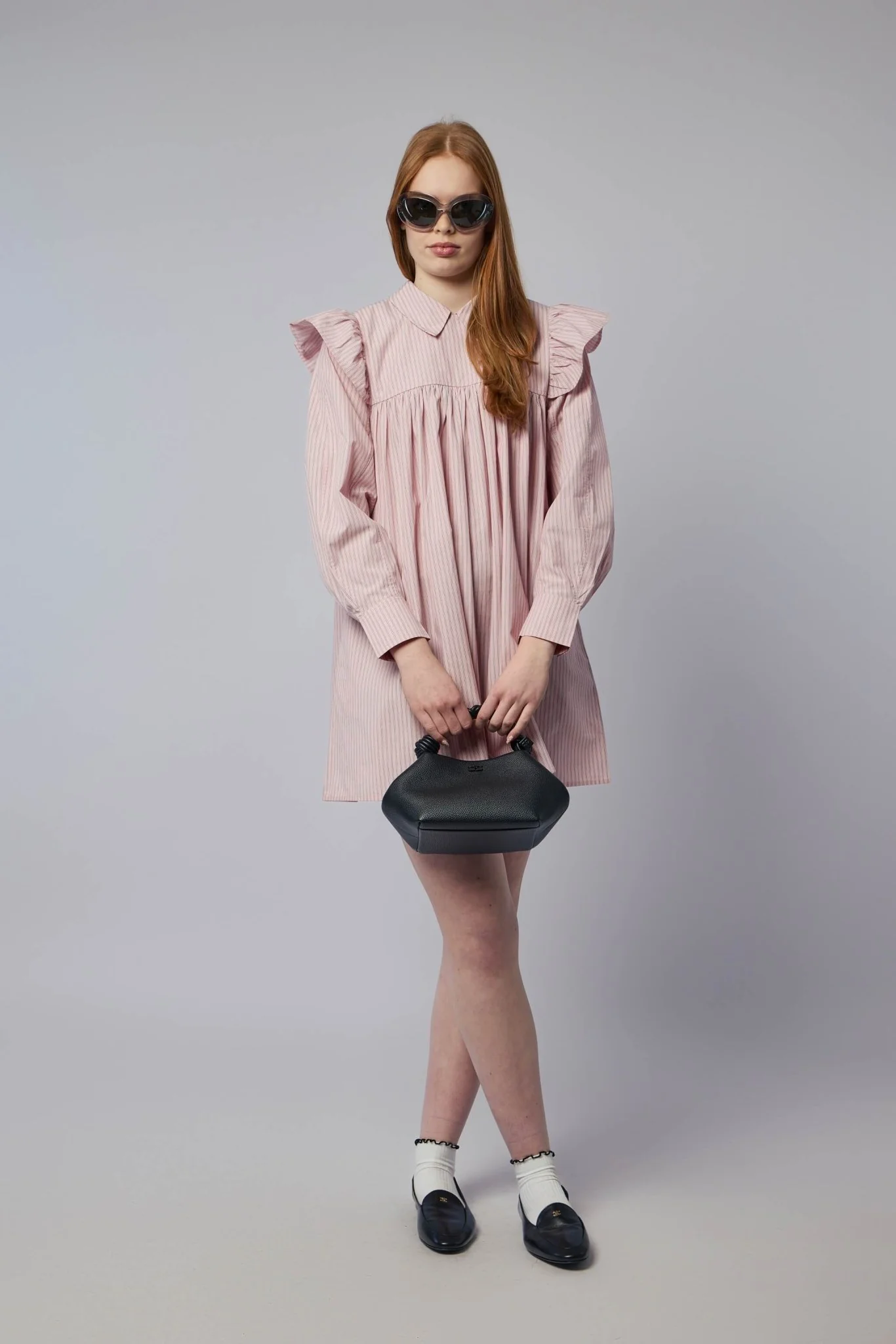 Pink Mini Shirt Dress