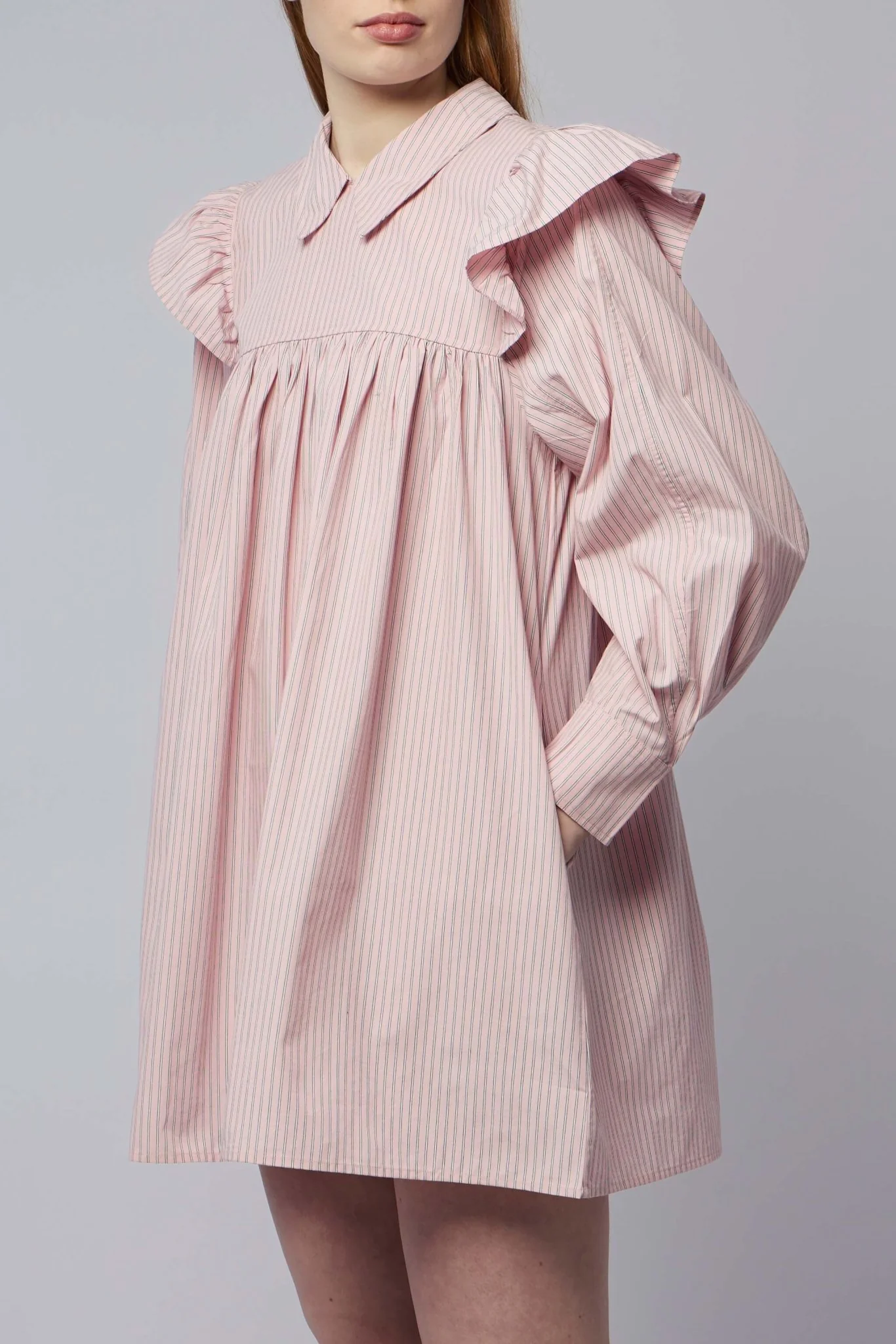 Pink Mini Shirt Dress - Image 3