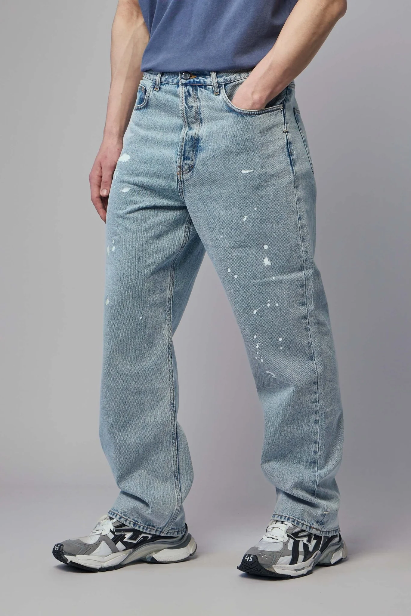 Paint Splatter Baggy Jeans - Image 3