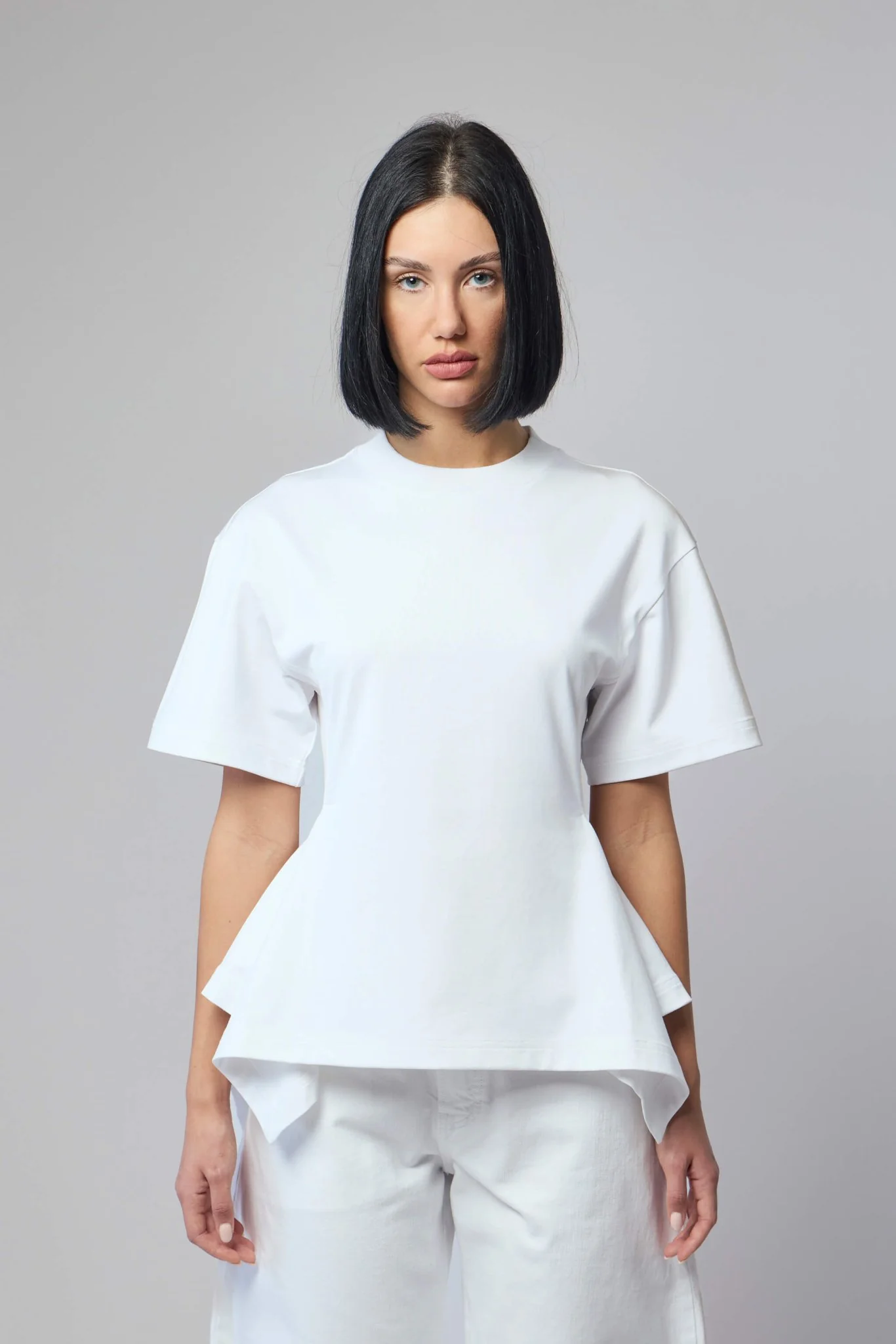 Paneled Cotton T-shirt - Image 2