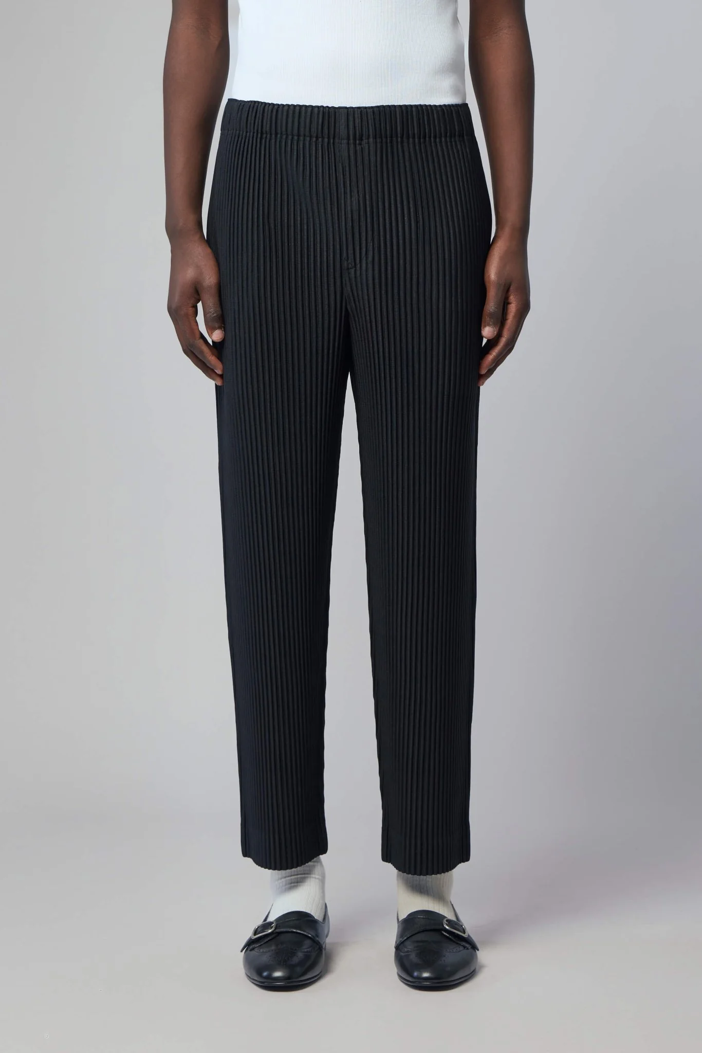 Wide-leg Ribbed Pants - Image 2