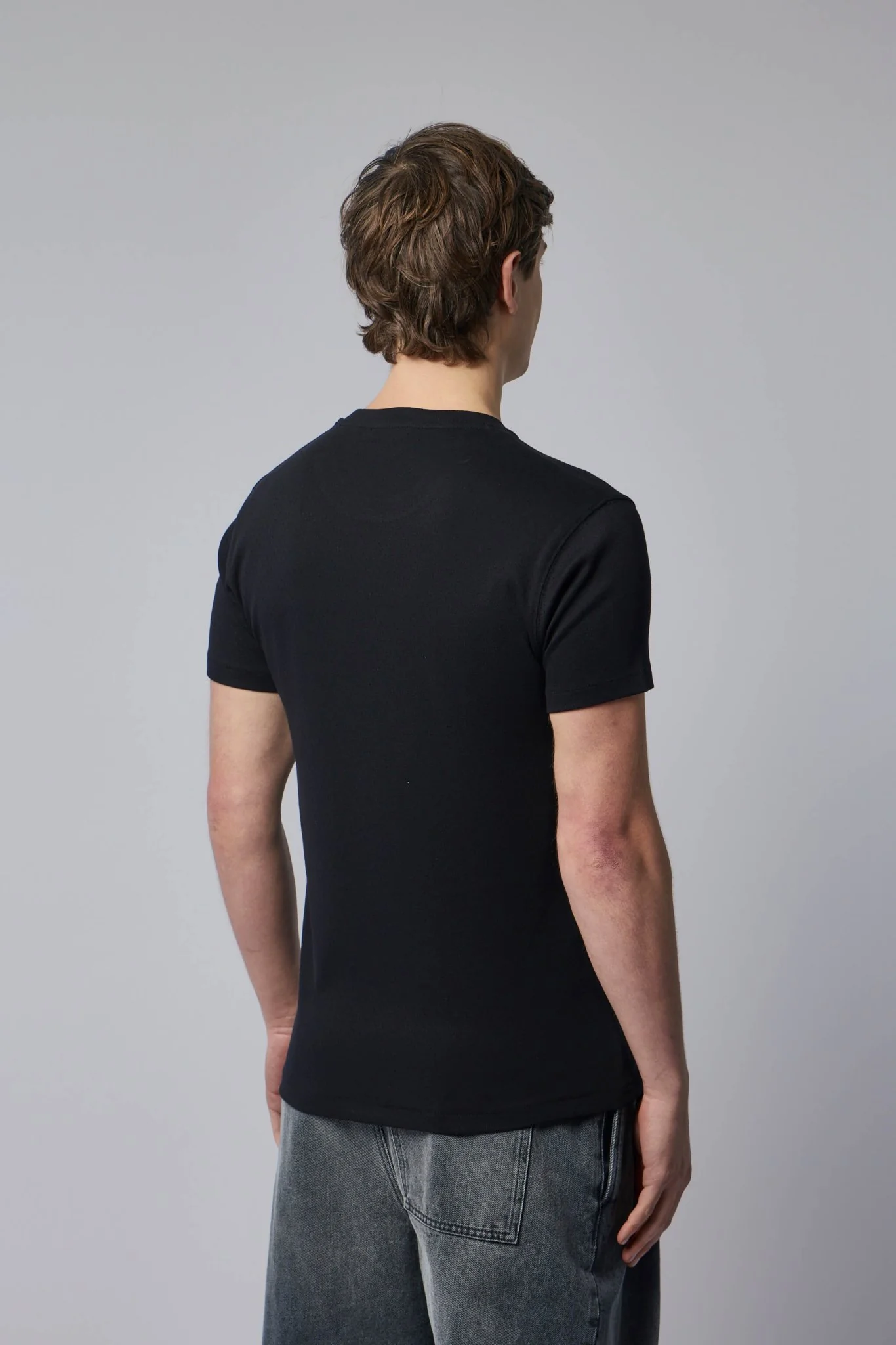 Perforated Rib Ss Crew Neck - Image 5