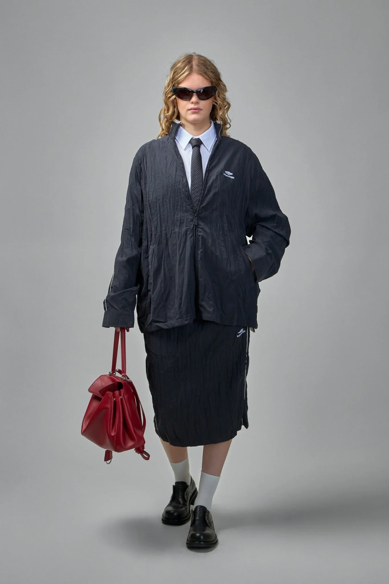 Pleated Tracksuit Jacket - Image 5