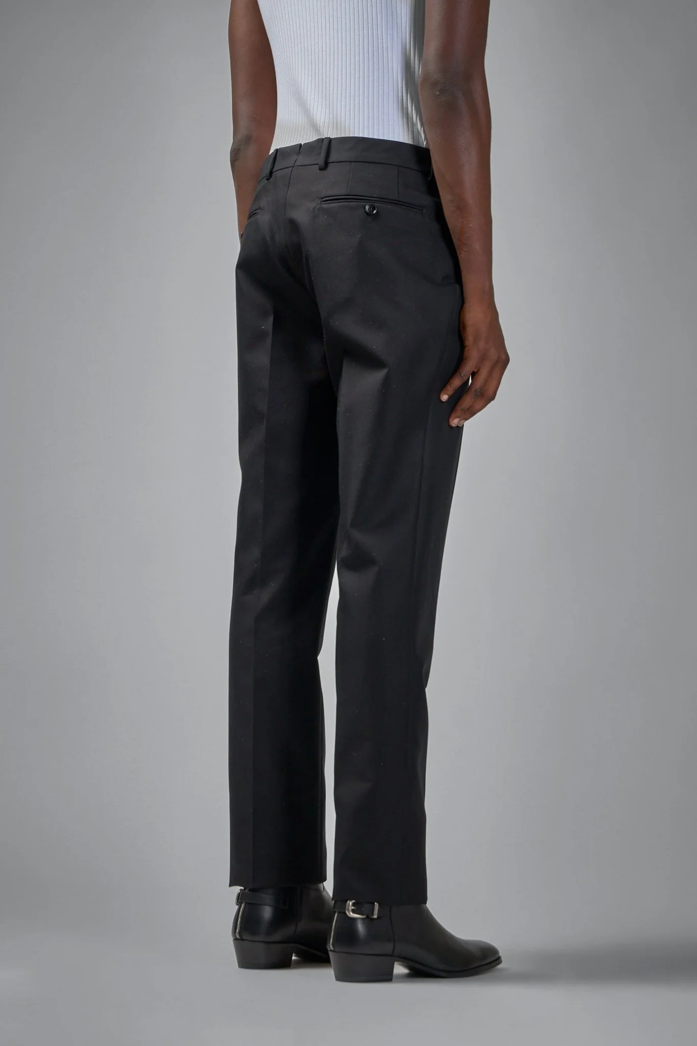 Silk Cotton Organza Dyllan Western Pocket Trouser - Image 4
