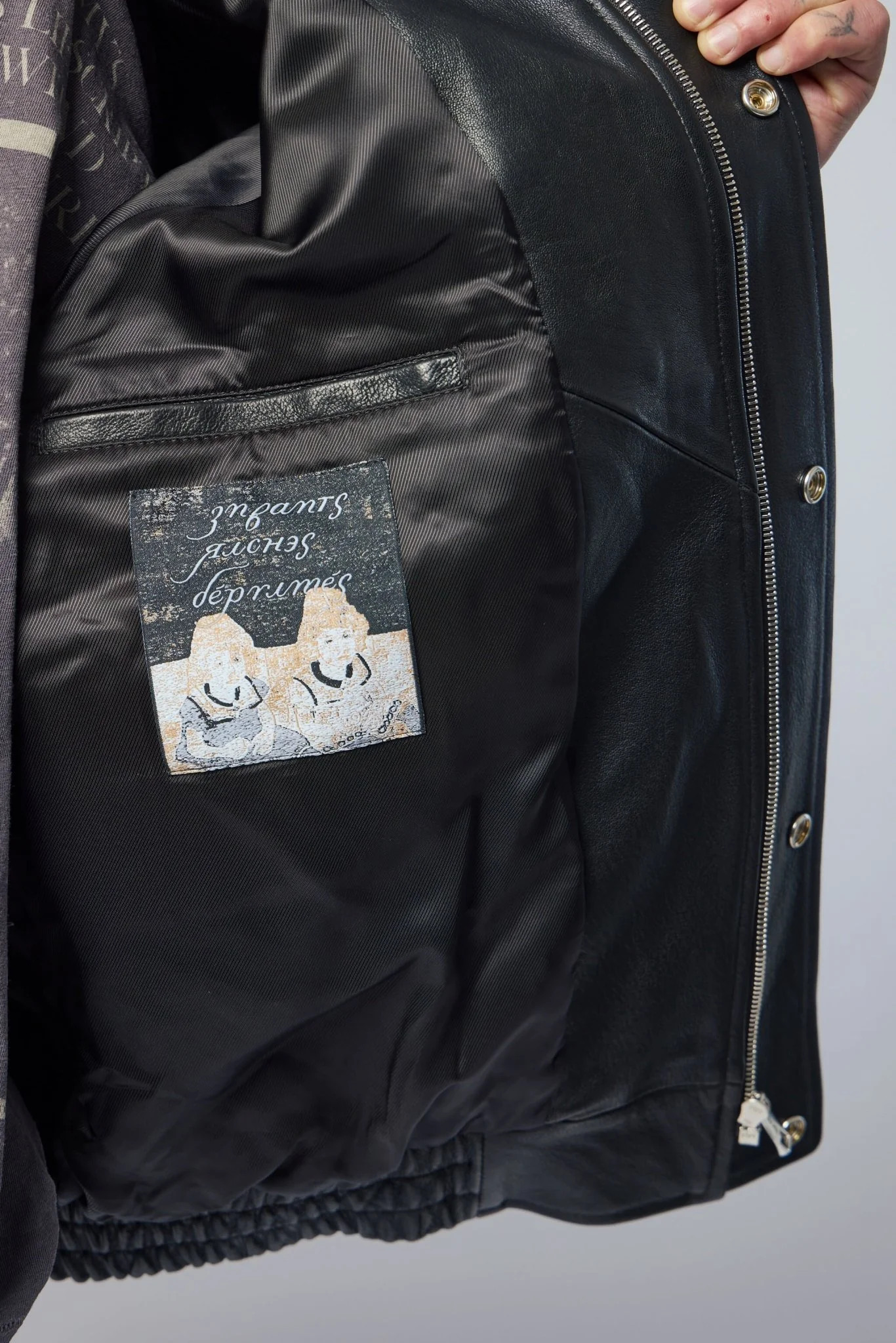 Prince Phillips Childhood Studded Leather Jacket - Image 7