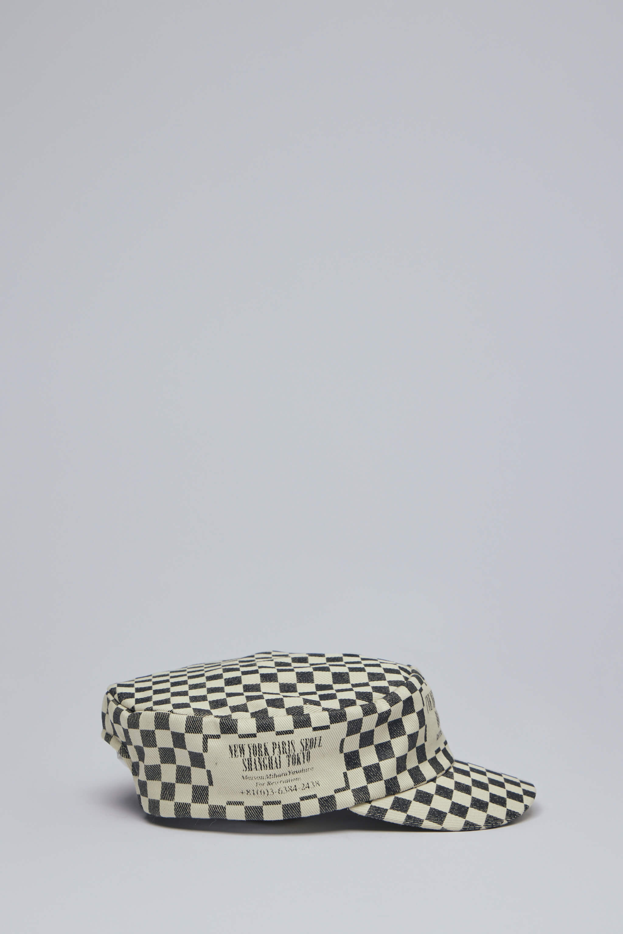 Printed Checkerboard Cap - Image 3