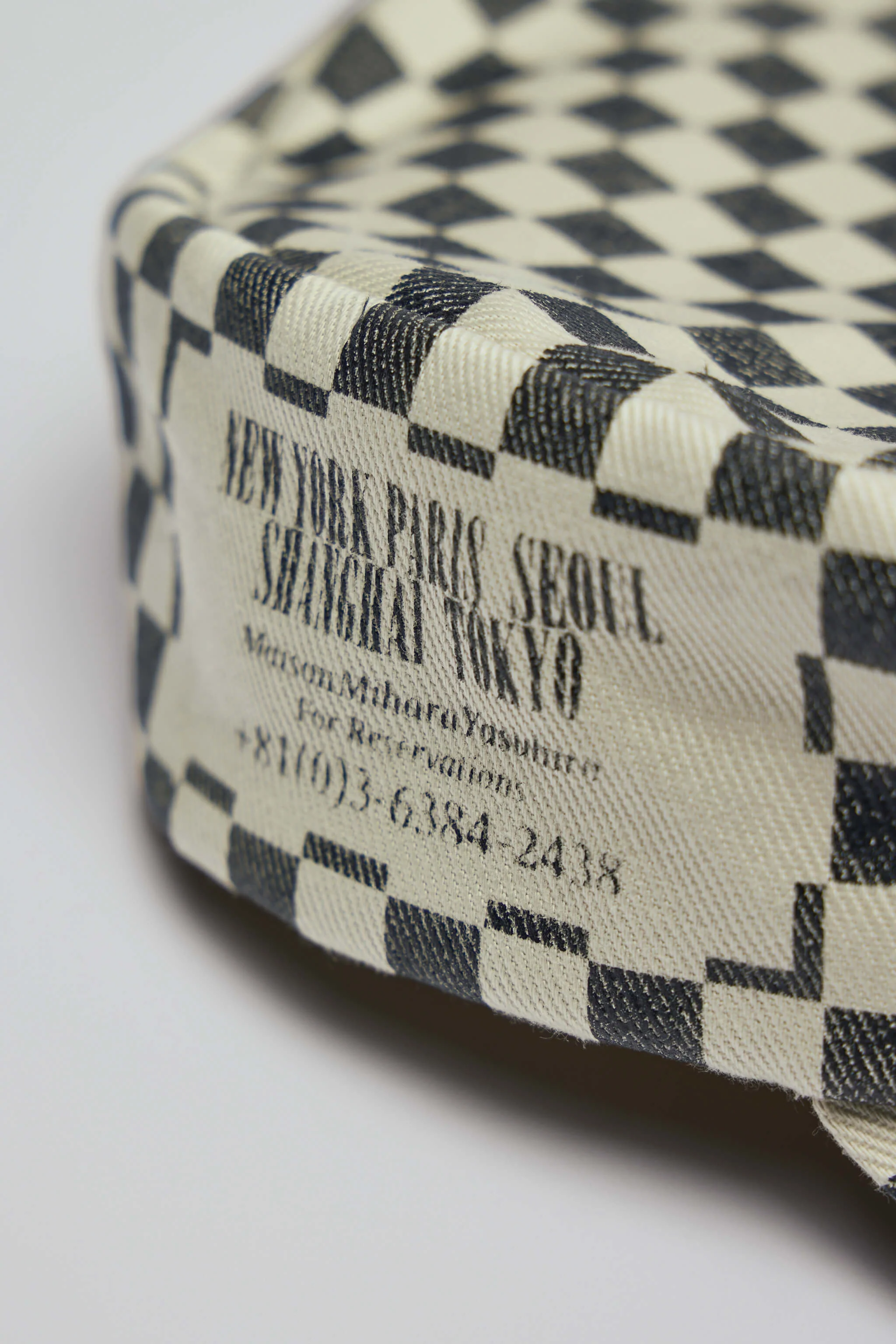 Printed Checkerboard Cap - Image 4