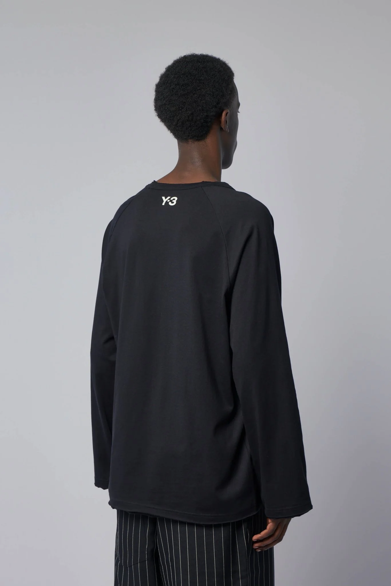Raw Edge 3-stripes Long Sleeve Tee - Image 5