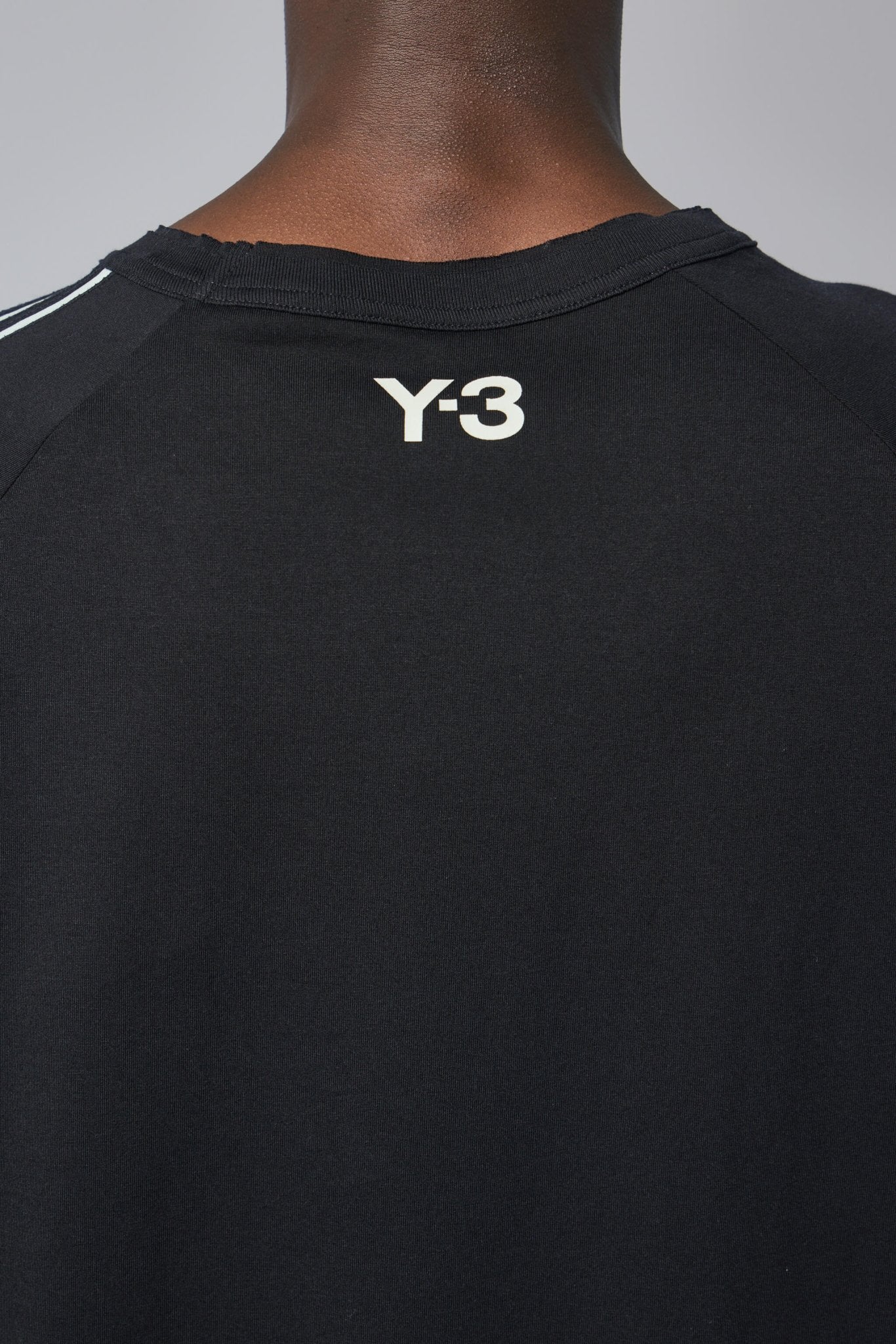 Raw Edge 3-stripes Short Sleeve Tee - Image 6