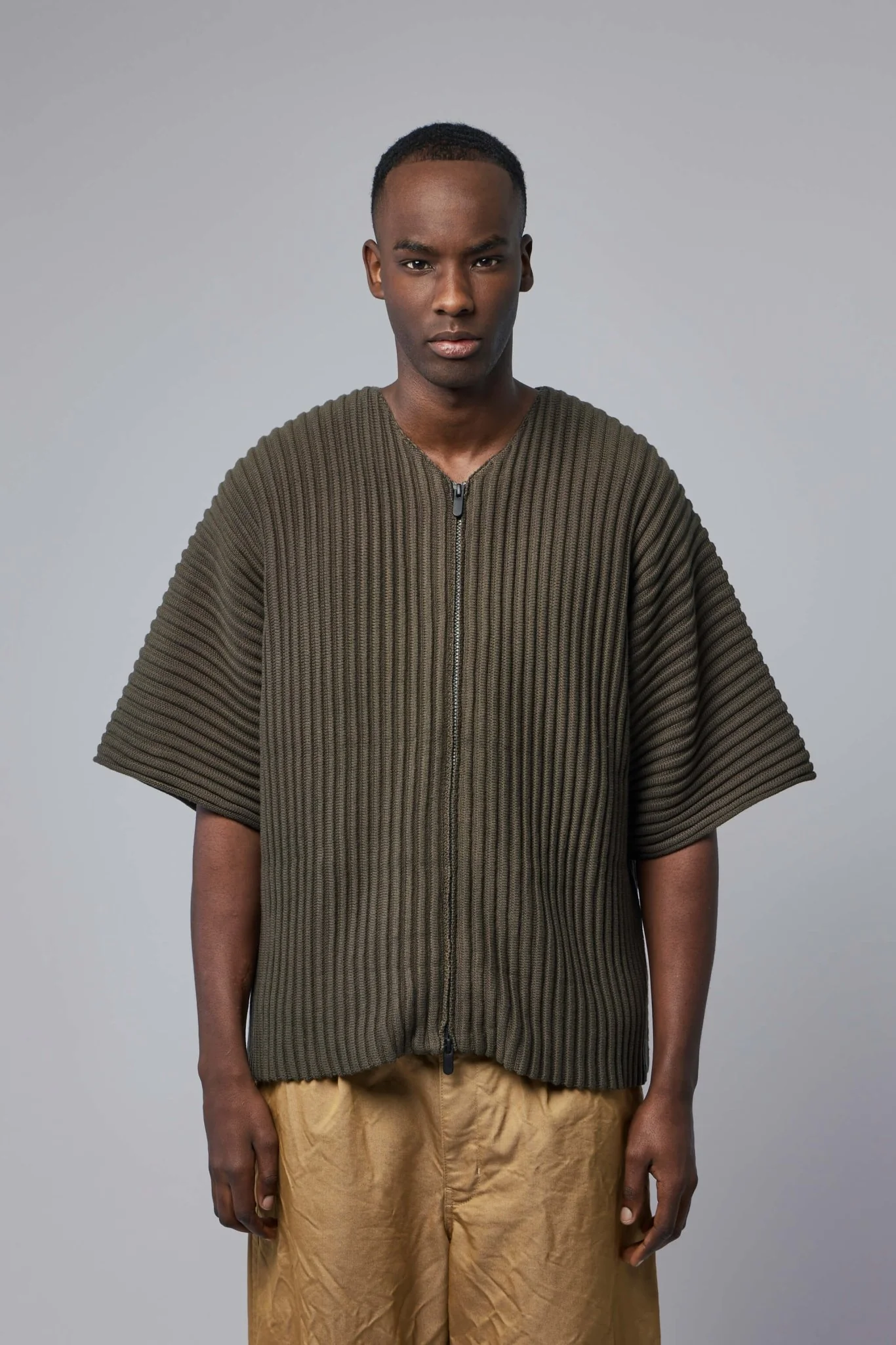 Ribbed Knit Kimono Top - Image 2
