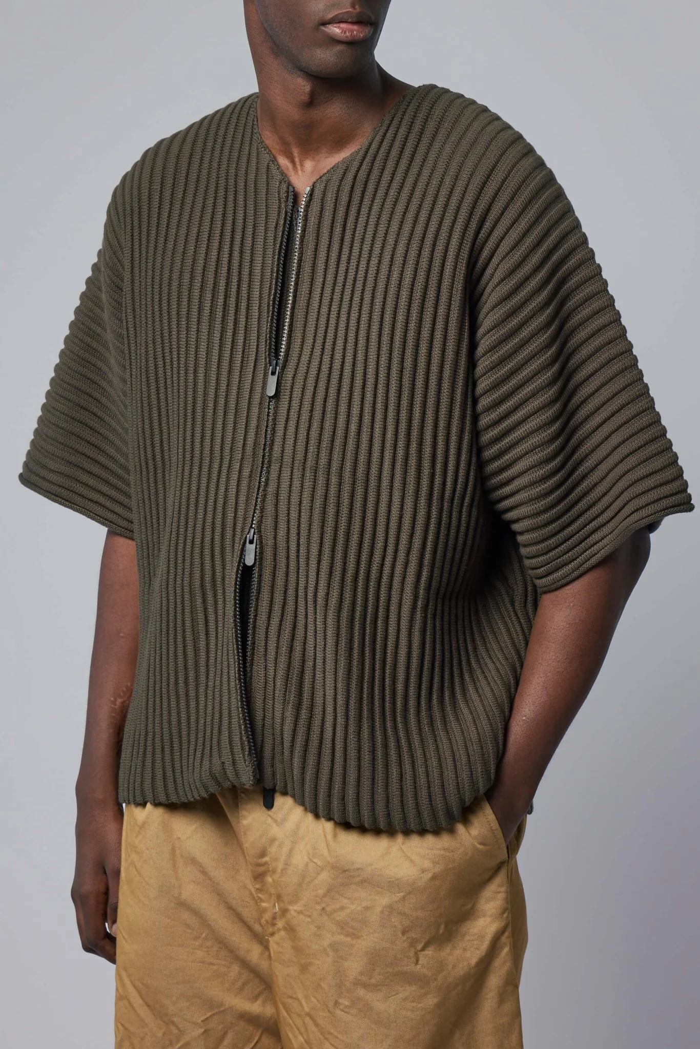 Ribbed Knit Kimono Top - Image 3