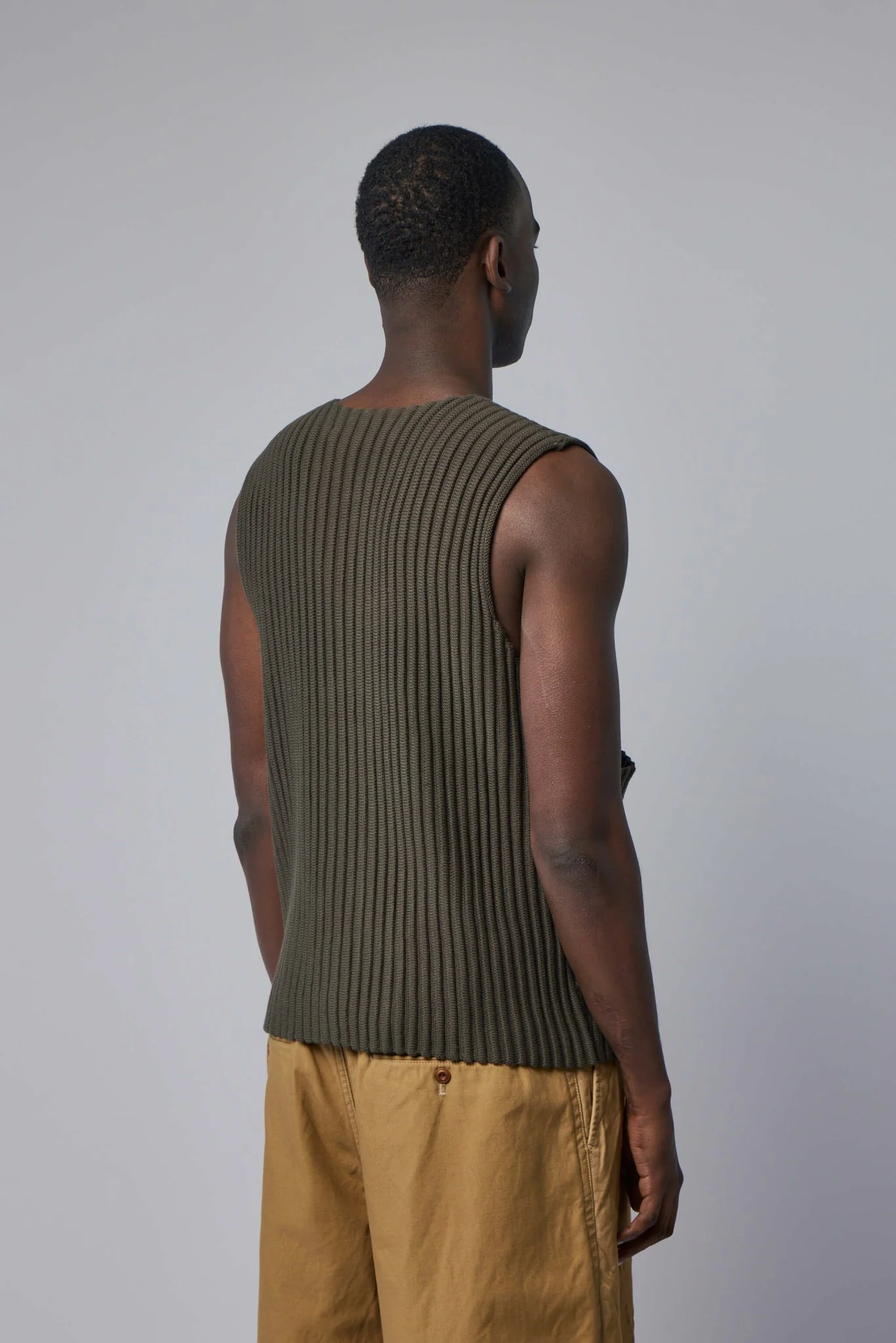Rib Knit Utility Vest - Image 5