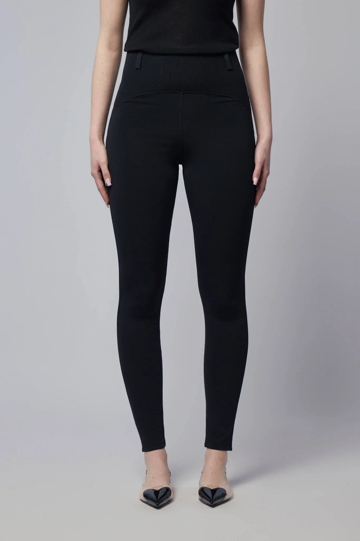 Rib Belt Loop Leggings - Image 2
