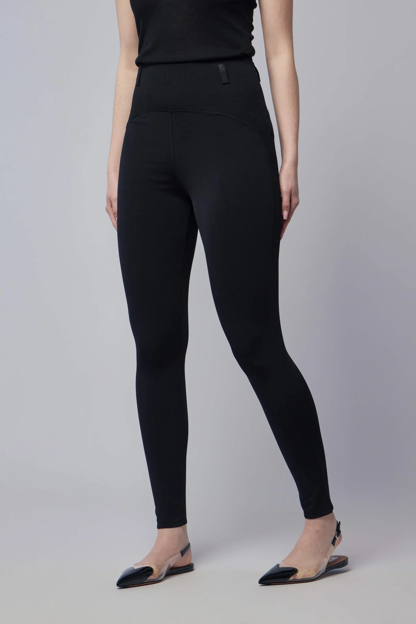 Rib Belt Loop Leggings - Image 3