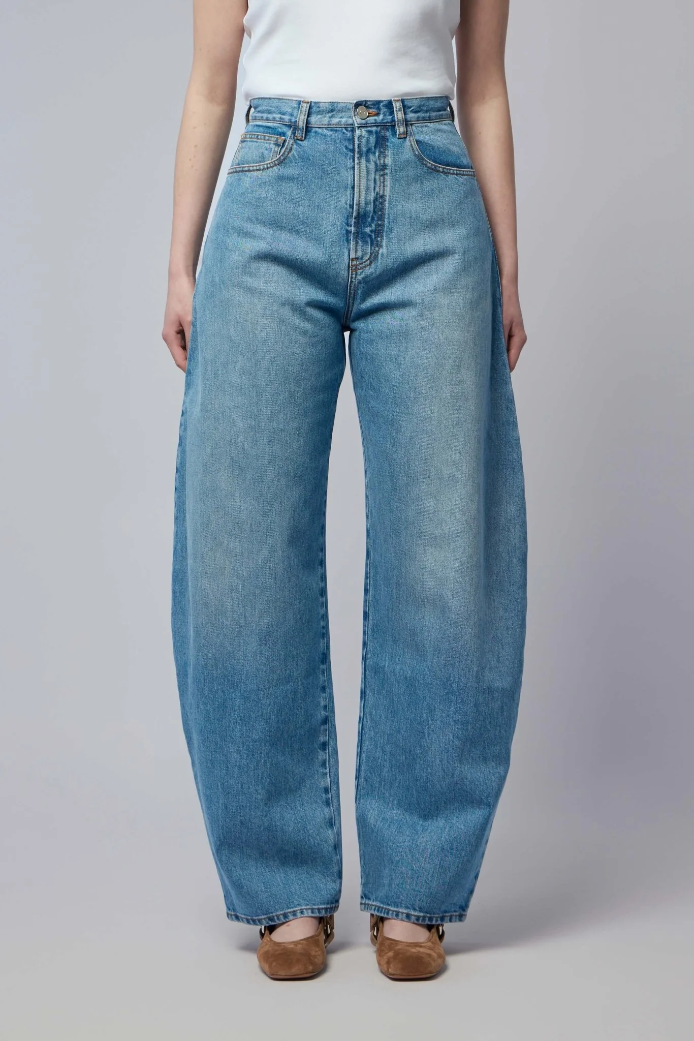 Round Denim Pants - Image 2