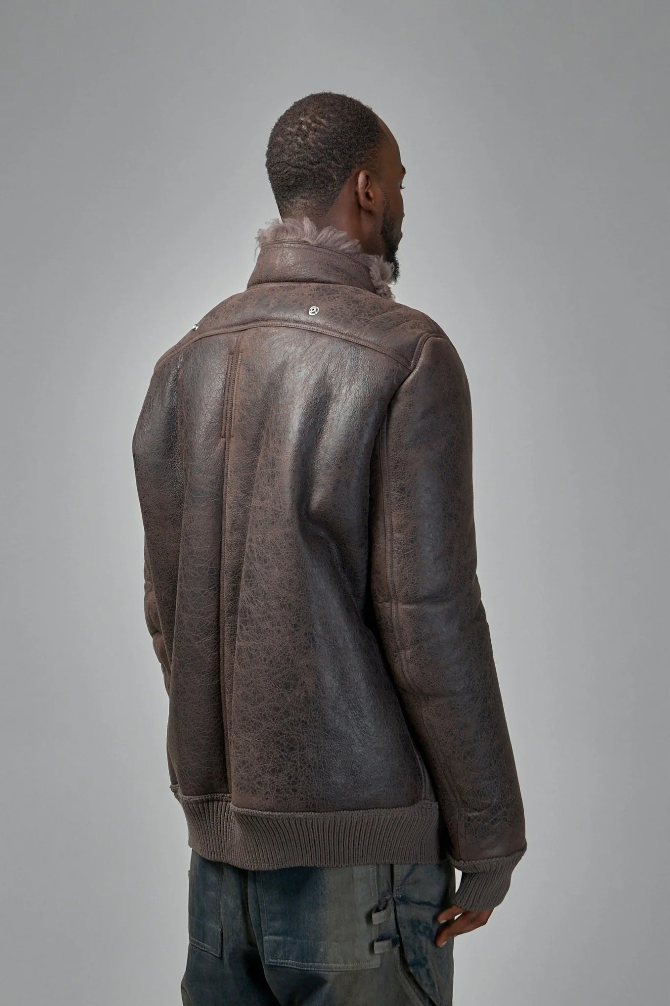 Hollywood Flight Leather Bomber Jacket - Image 3