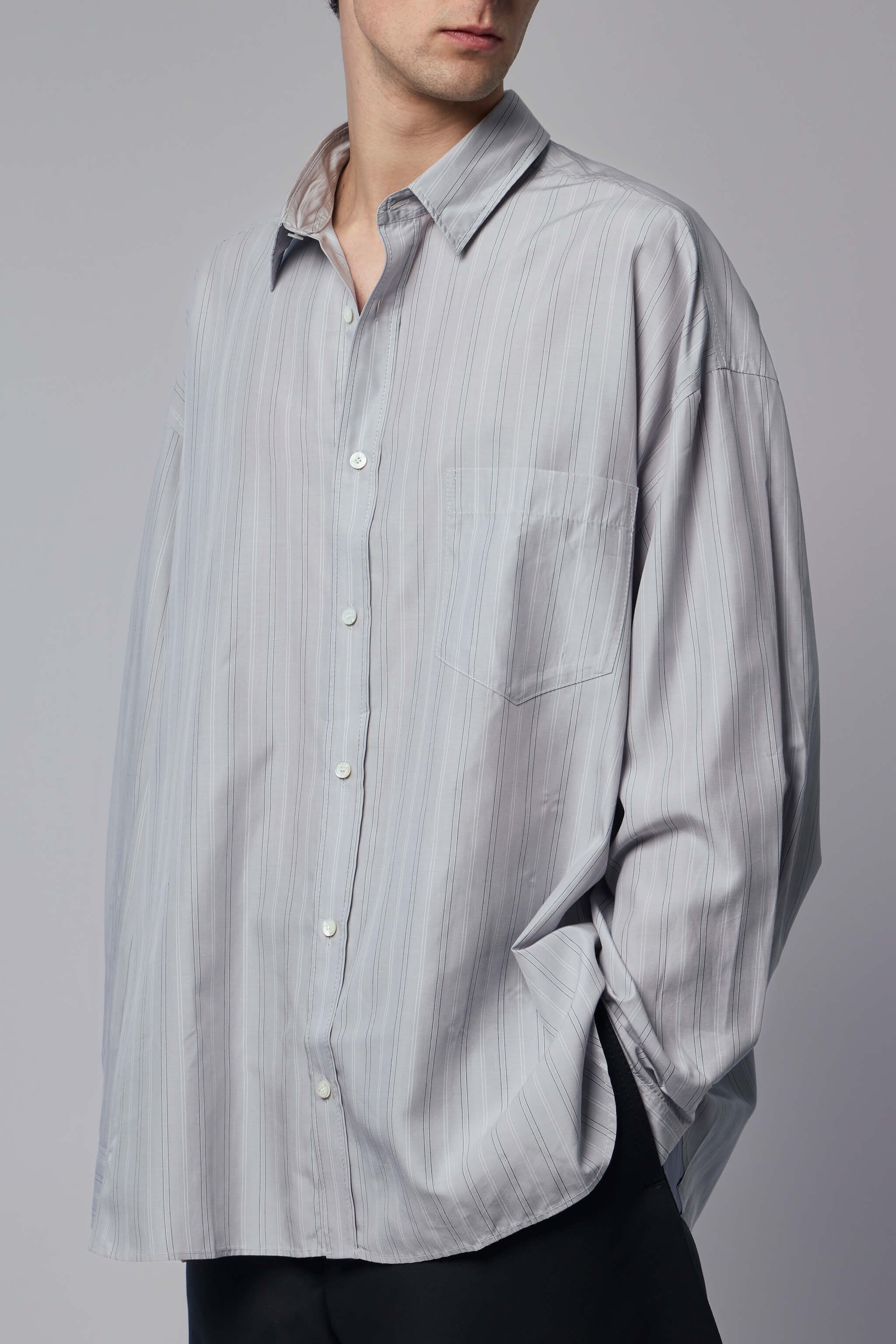 Striped Button-up Shirt - Image 3