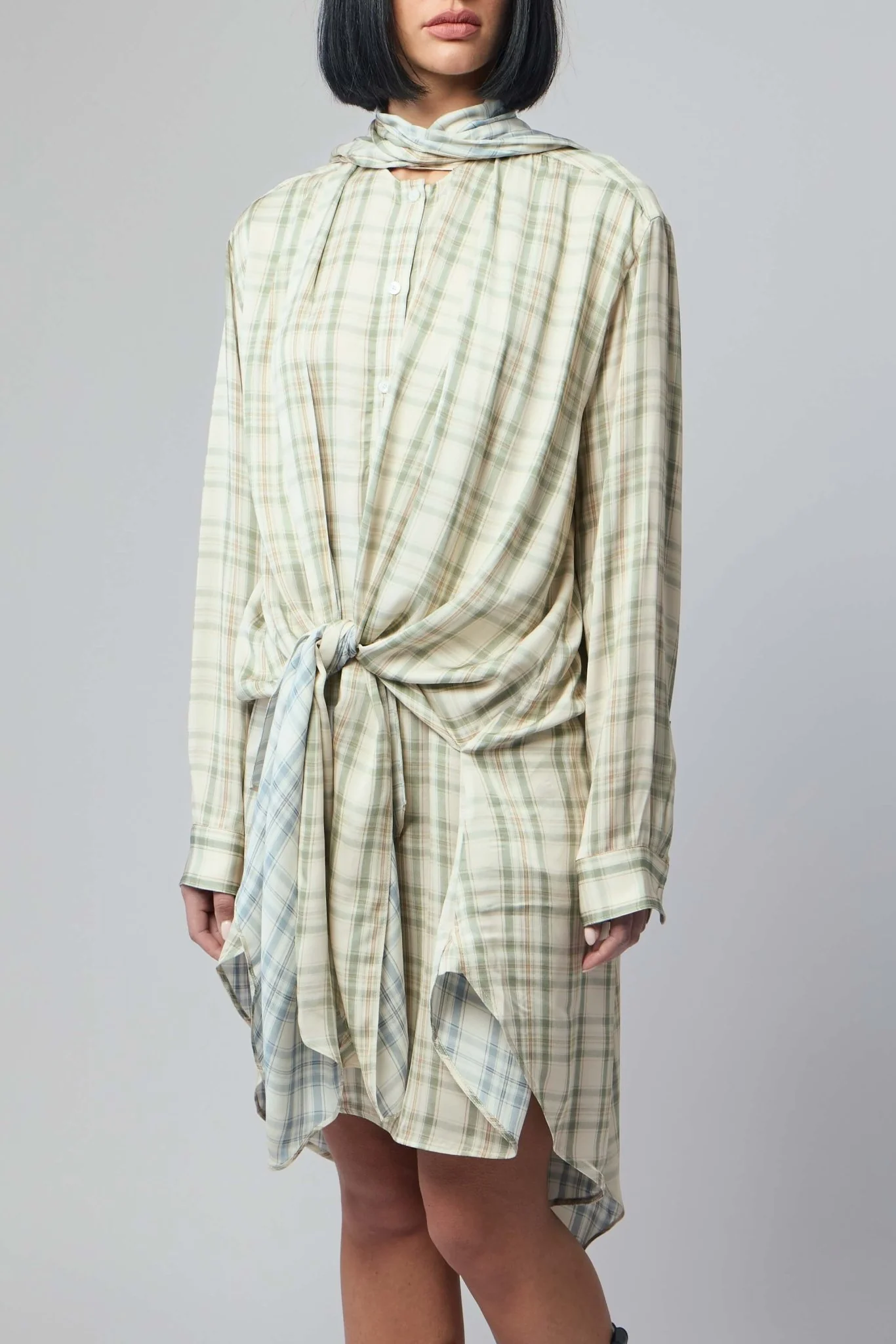 Check Tunic Dress - Image 3