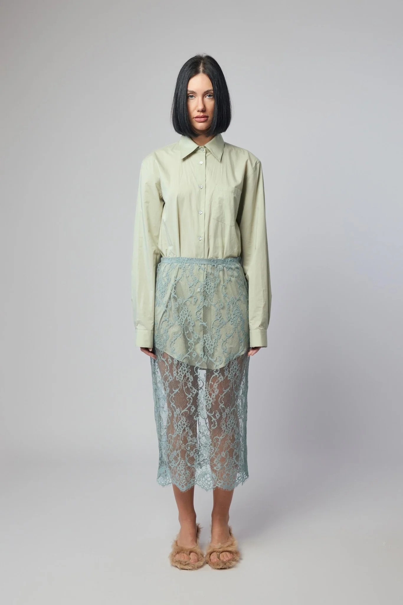 Layered Shirt Dress - Image 2