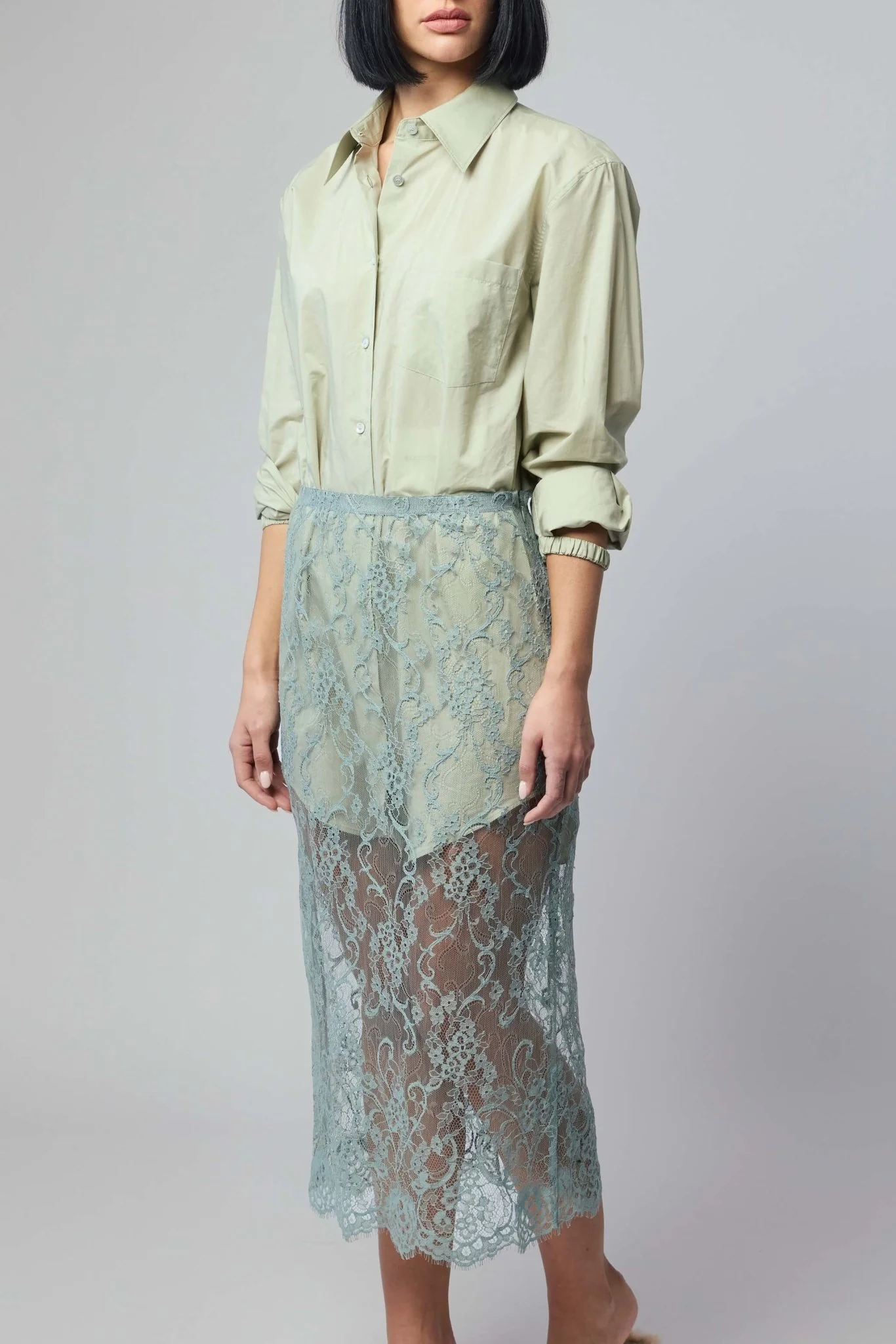 Layered Shirt Dress - Image 3