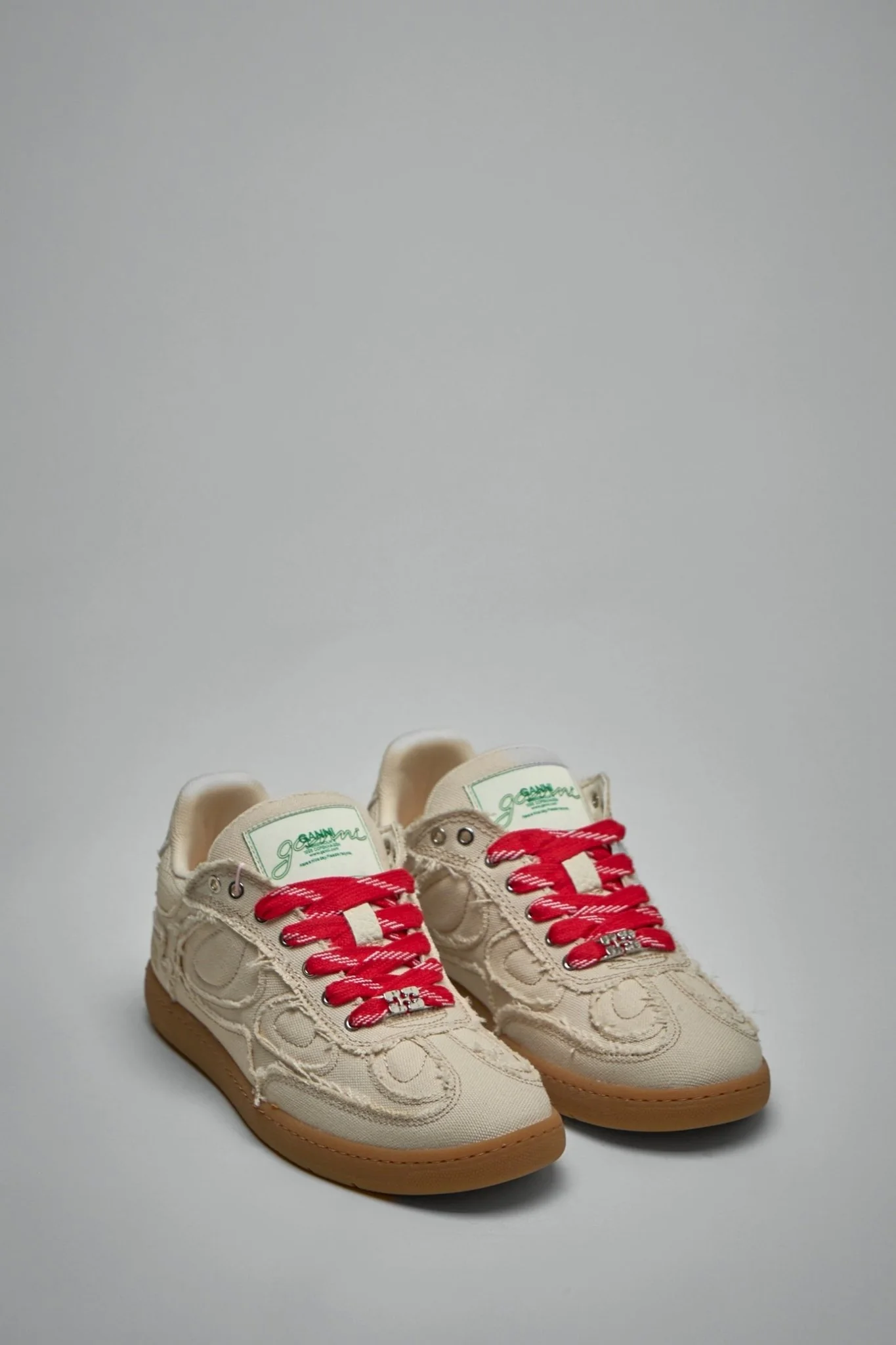 Canvas Raw Edge Sneakers - Image 2