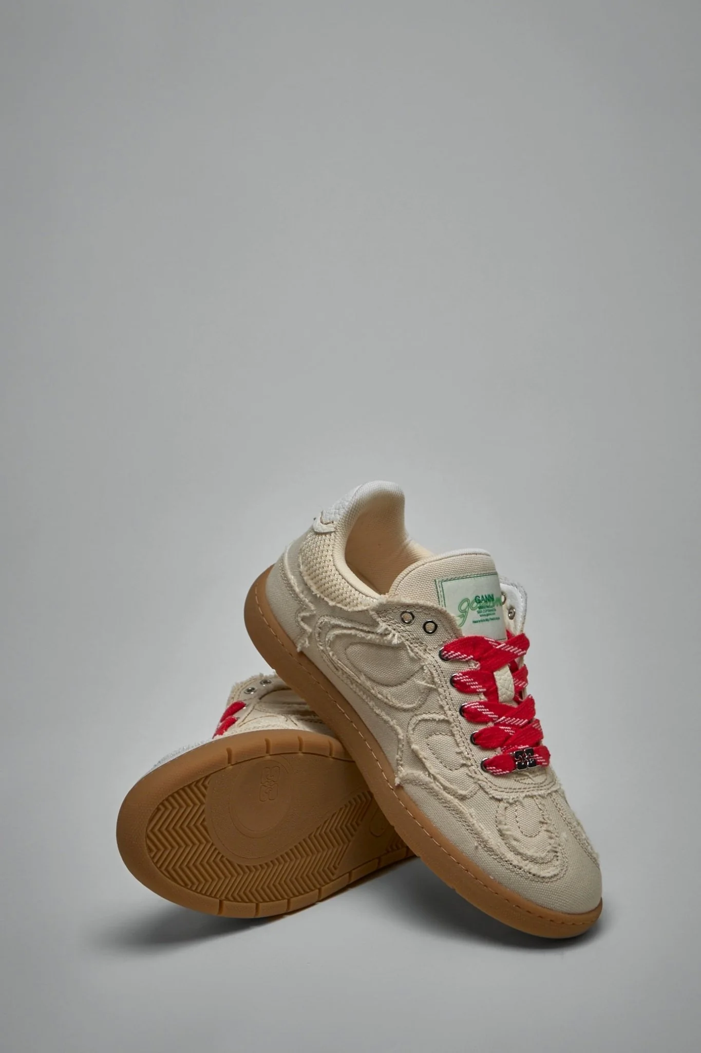 Canvas Raw Edge Sneakers - Image 5
