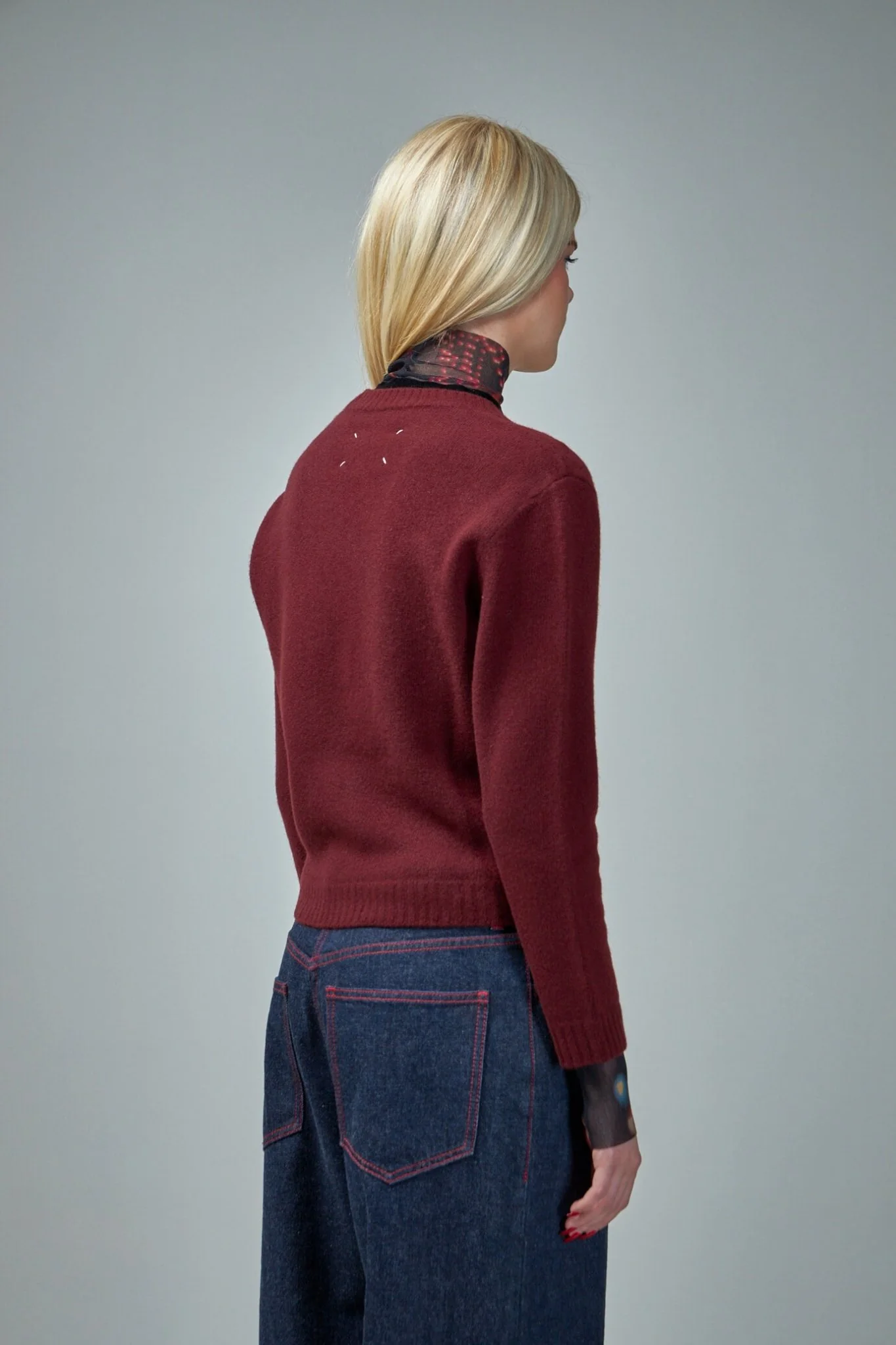 Ribbed Button Closure Cardigan - Image 3