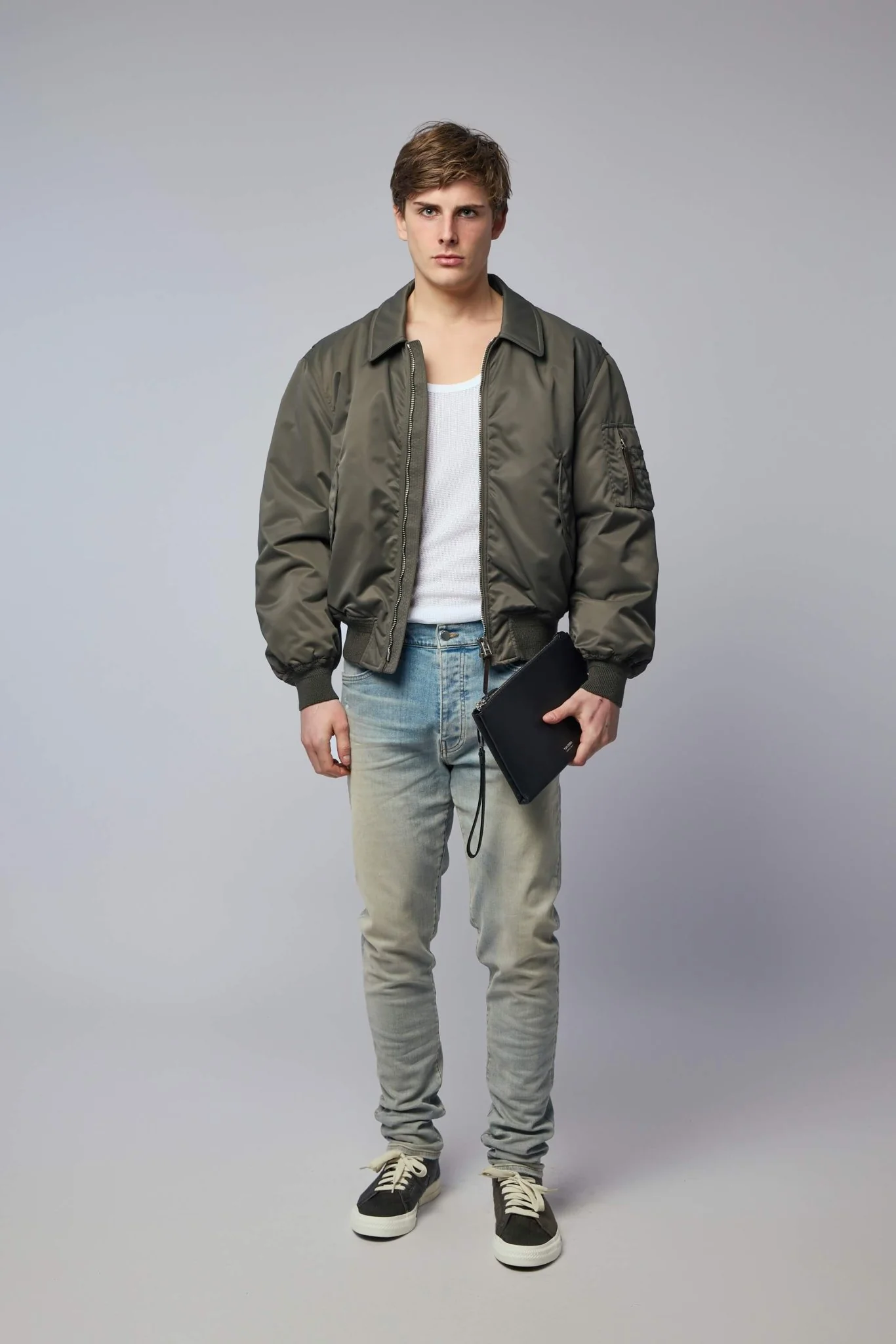 Satin Nylon Flight Bomber - Image 6