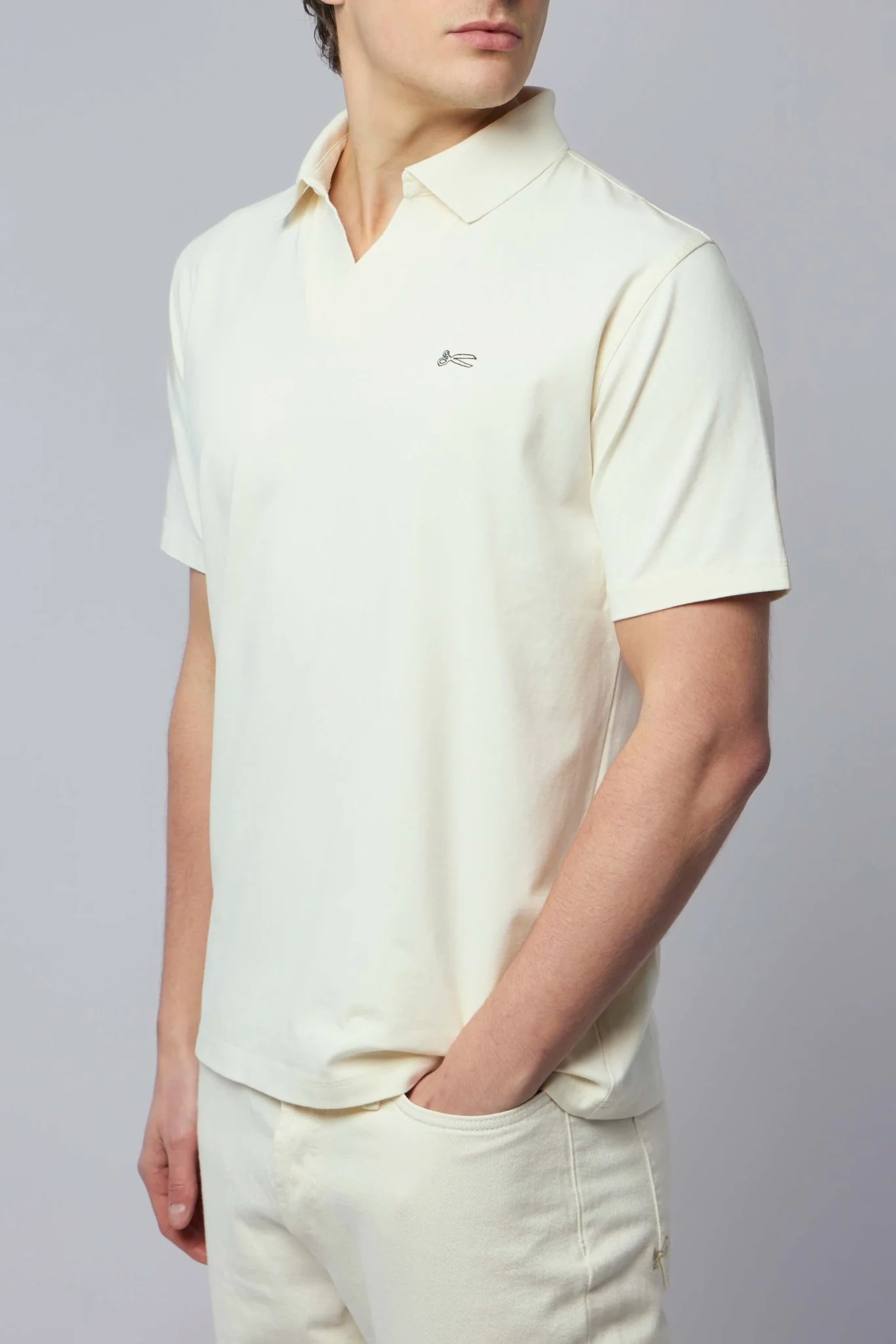 Scissor Open Collar Polo - Image 3