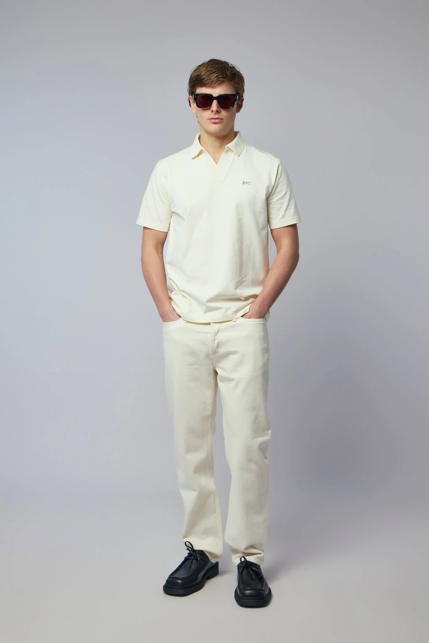 Scissor Open Collar Polo - Image 7