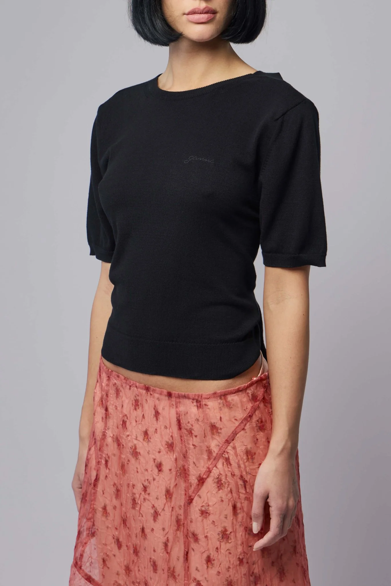 Sheer Cotton Back Tie Top - Image 3